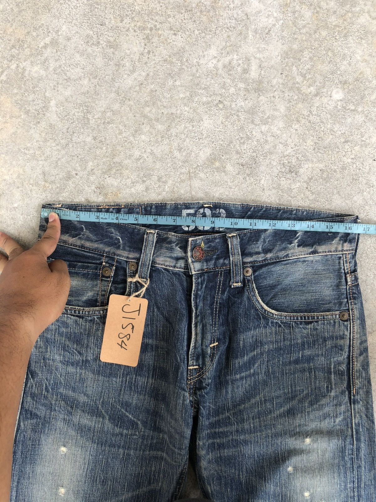 If Six Was Nine Japanese Edwin 503 Flared Jeans Distressed Jeans Size US 32 / EU 48 - 21 Thumbnail