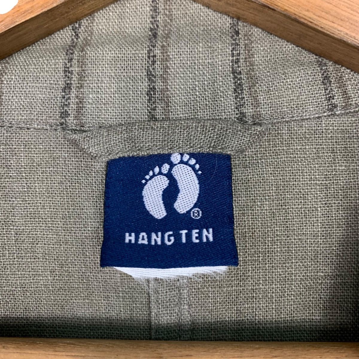 Hang Ten 90’s HANGTEN Striped Collared Button Casual Jacket #2150-C95 Size US L / EU 52-54 / 3 - 15 Thumbnail
