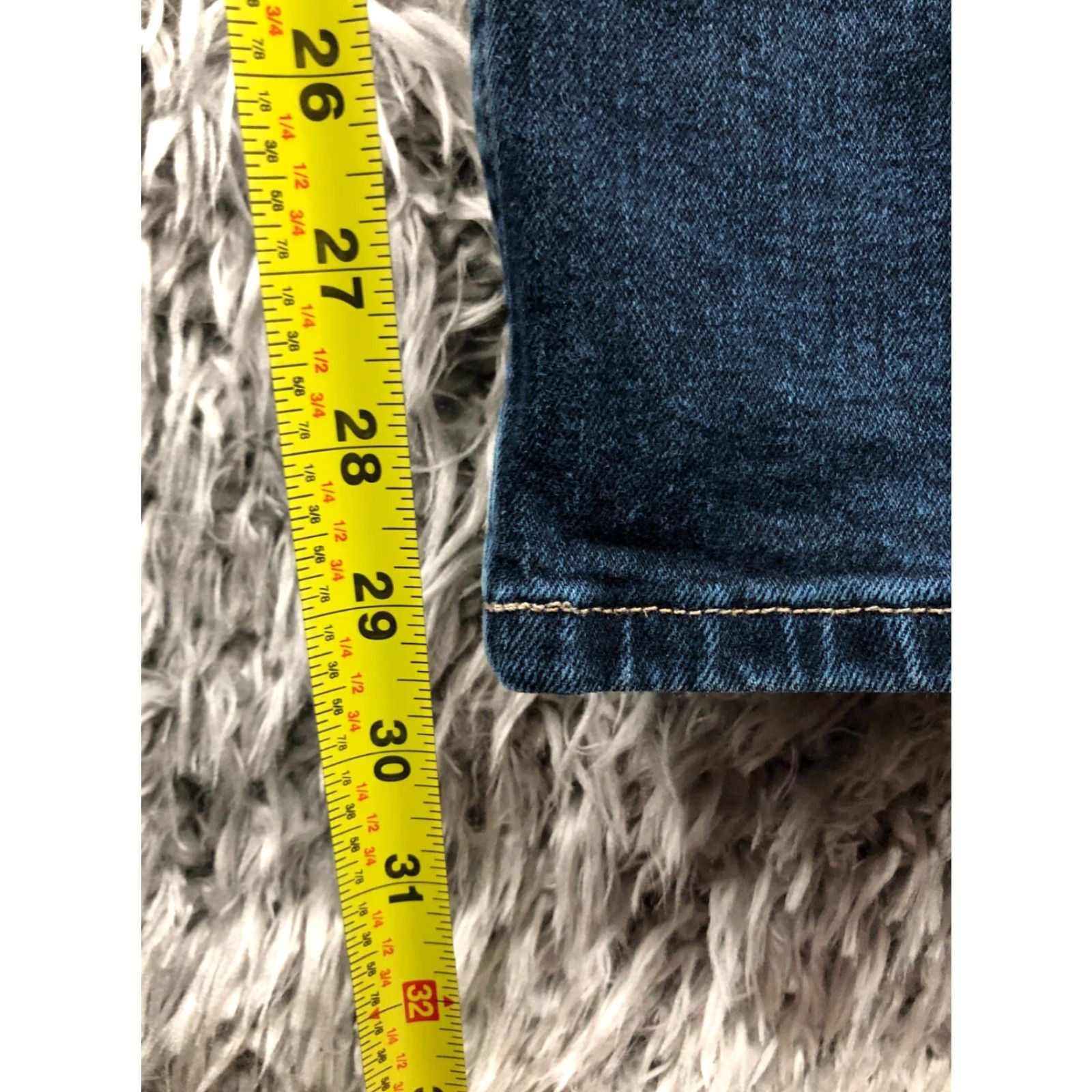 Vintage Free World Jeans Night Train Dark Wash Blue Size 30 Mens Mid Rise Straight Leg 5-Pocket Denim Baggy? Size US 30 / EU 46 - 3 Thumbnail