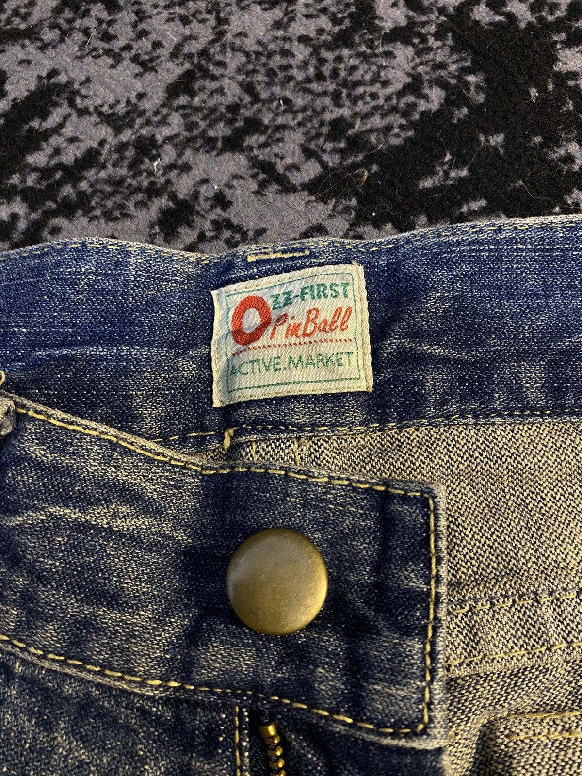 Tornado Mart 2000s Flared Studded Ozz First Japan Distressed Jeans 🔥 Size US 31 - 4 Thumbnail