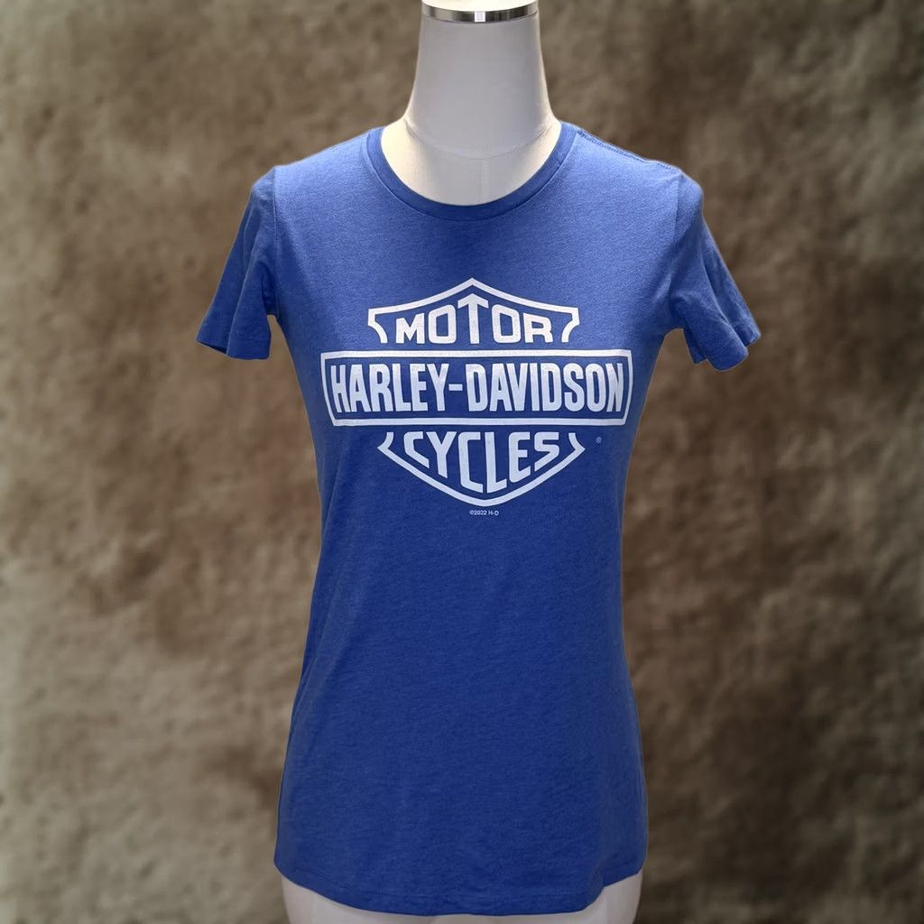 Harley Davidson Harley-Davidson Shirt Womens Medium Blue Crewneck Las Vegas Nevada Graphic Tee Size M / US 6-8 / IT 42-44 - 1 Thumbnail