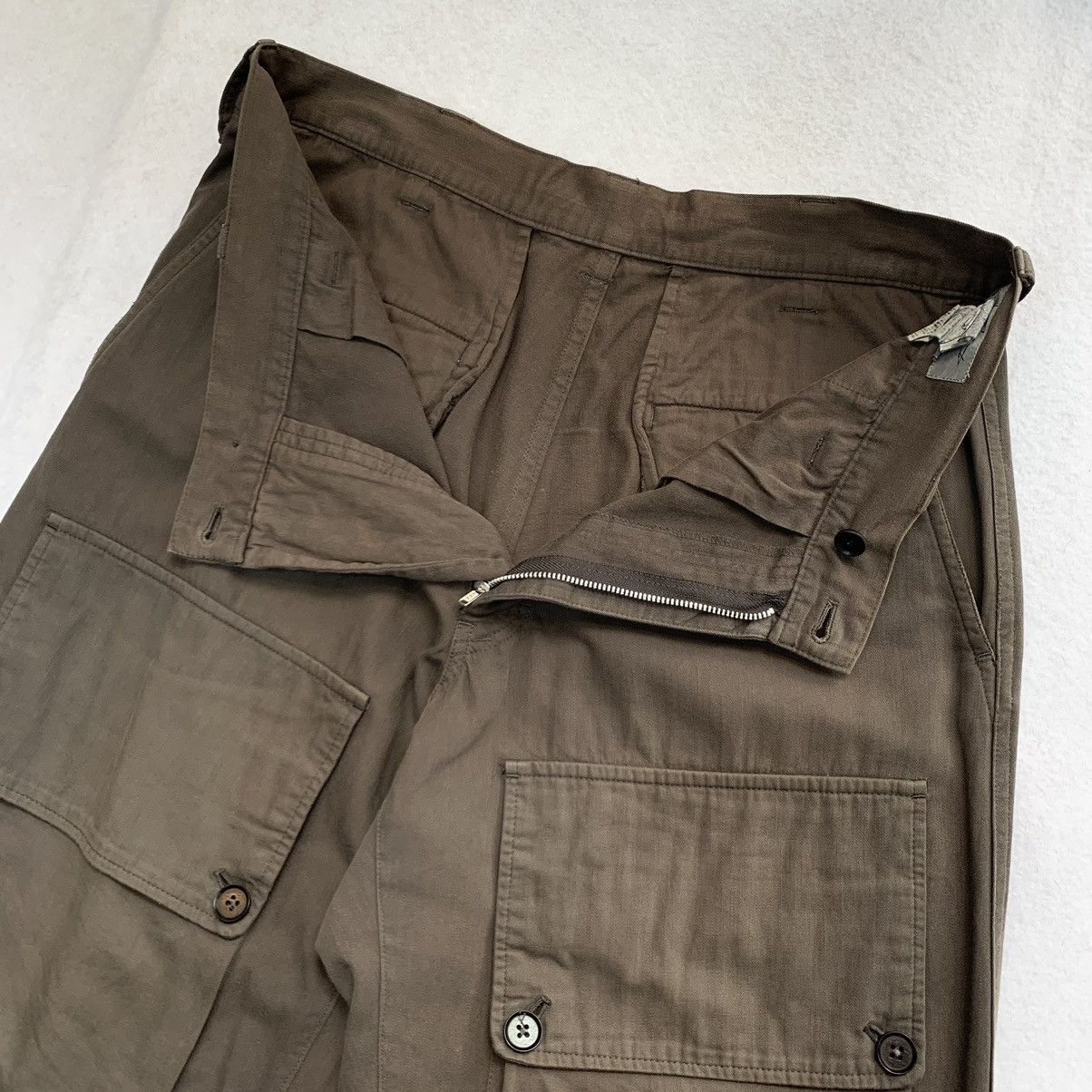 Yohji Yamamoto Yohji Yamamoto Pour Homme SS2008 Front Zip Cargo Pants Size US 31 - 4 Thumbnail