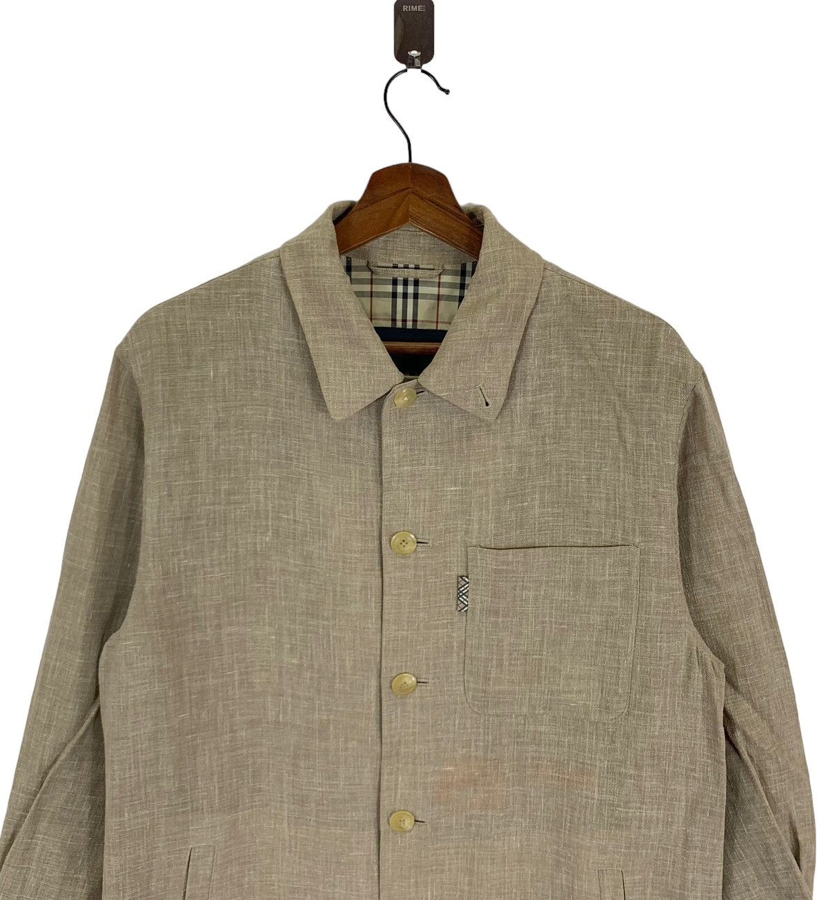 Burberry VINTAGE BURBERRY OF LONDON COTTON LINEN BUTTON SHIRT Size US M / EU 48-50 / 2 - 4 Thumbnail