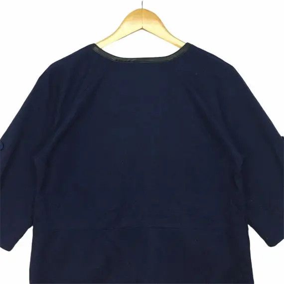 Japanese Brand Vtg FRANCAISE Japan Pure Indigo Dye Tee Shirt Blouse Sweater Size L / US 10 / IT 46 - 6 Thumbnail