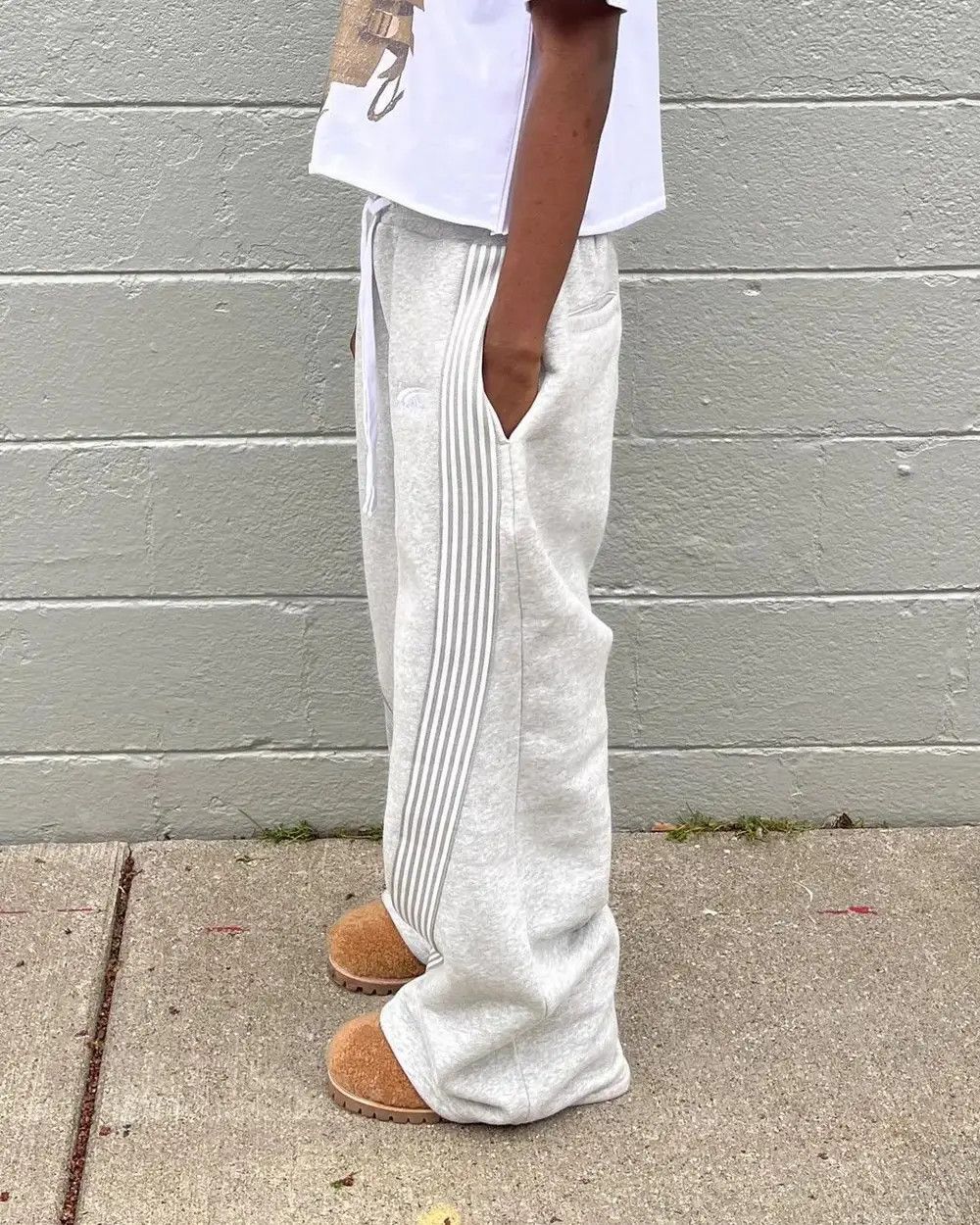 Japanese Brand × Other Pure Cotton Elastic Waist Baggy Sweatpants Size US 30 / EU 46 - 2 Thumbnail