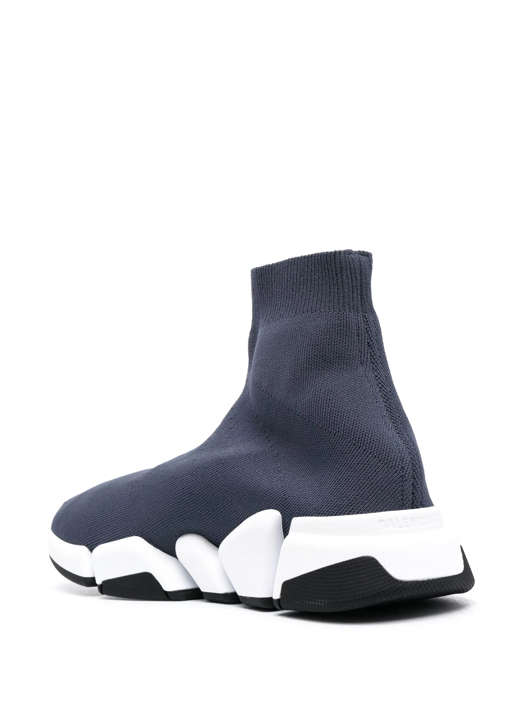 Balenciaga o1mt1gz1024 Speed 2.0 Recycled Knit Sneakers in Multicolor Size US 8 / EU 41 - 3 Thumbnail