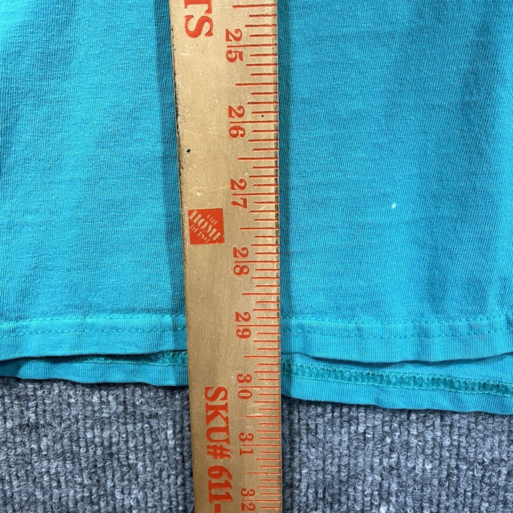 Hanes VINTAGE 80s Dantema Electric Puffy Print Pocket T-Shirt XL Promo Funny Turquoise Hanes 100% Cotton Short Sleeve Regular Mens Diners Size US XL / EU 56 / 4 - 8 Thumbnail