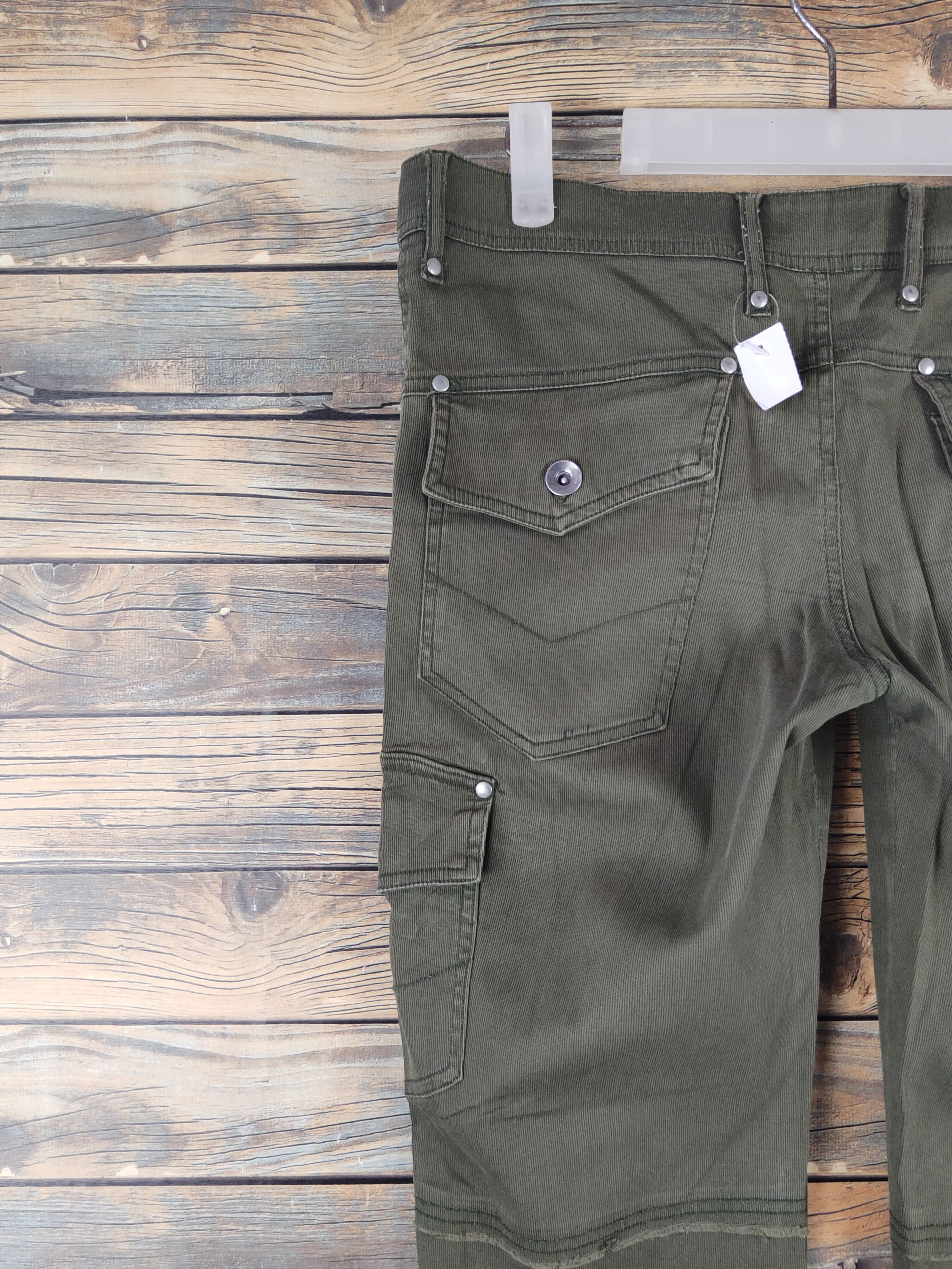 Japanese Brand DL Dear Bros Olive Multipocket Tactical Cargo Pants #1504 Size 30" / US 8 / IT 44 - 8 Thumbnail