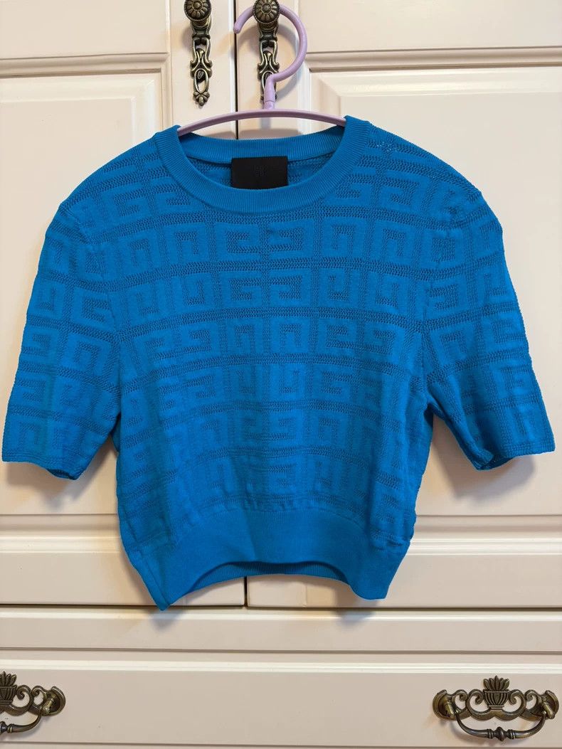 Givenchy Givenchy 4G Jacquard Knitted Women's T-Shirt (Purchased La Size S / US 4 / IT 40 - 1 Thumbnail