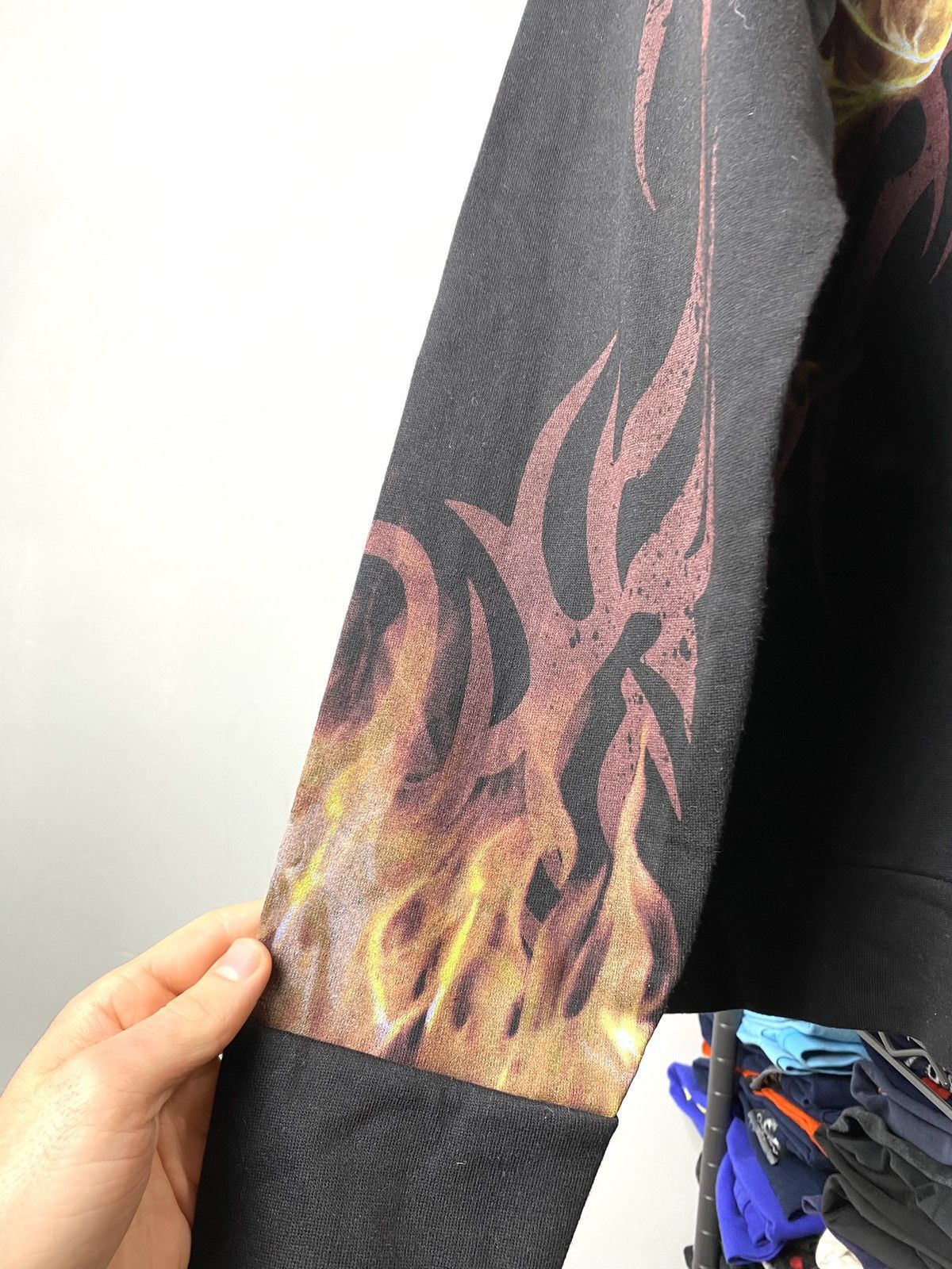Hysteric Glamour Vintage Skull Fire Zip Hoodie Affiction Jnco Size US L / EU 52-54 / 3 - 8 Thumbnail