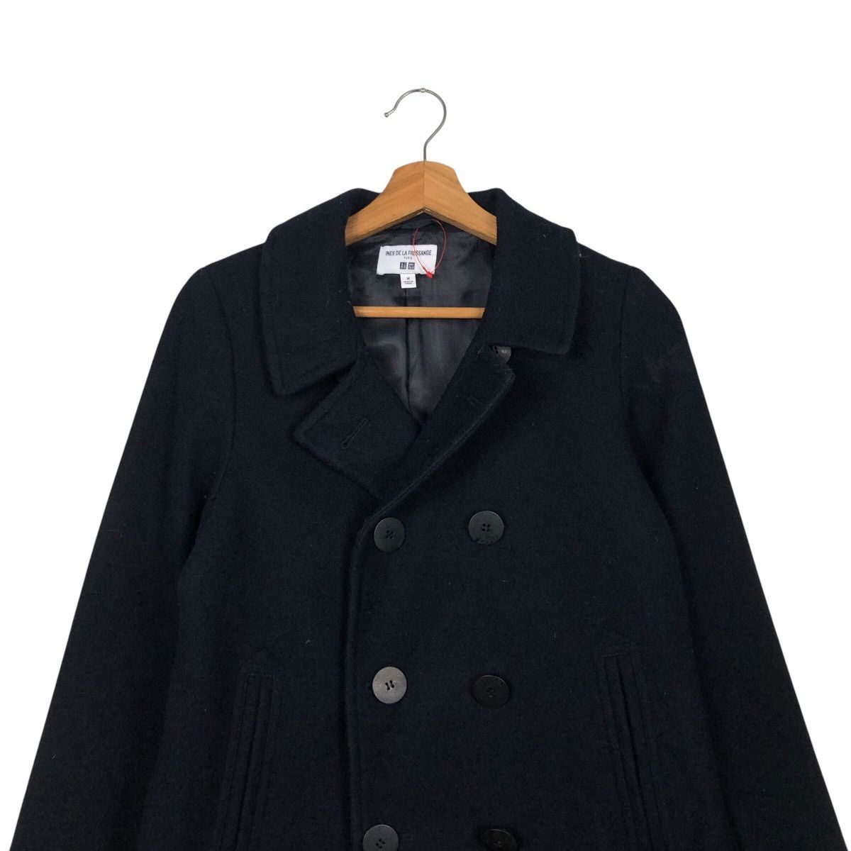 Japanese Brand 📌Vintage Wool Jacket Double Breast Ines De La Fressange Size US M / EU 48-50 / 2 - 4 Thumbnail