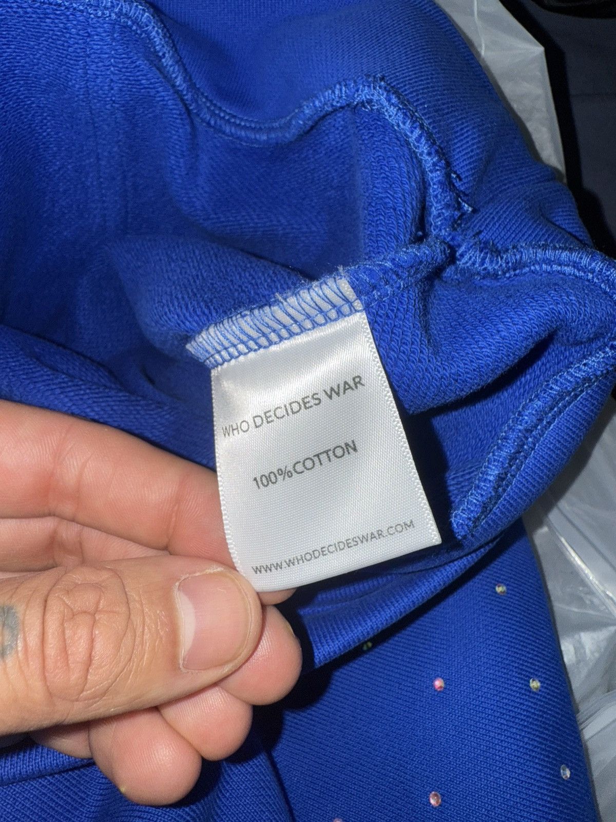 Who Decides War Wdw rhinestone sweatsuit Size US L / EU 52-54 / 3 - 11 Thumbnail