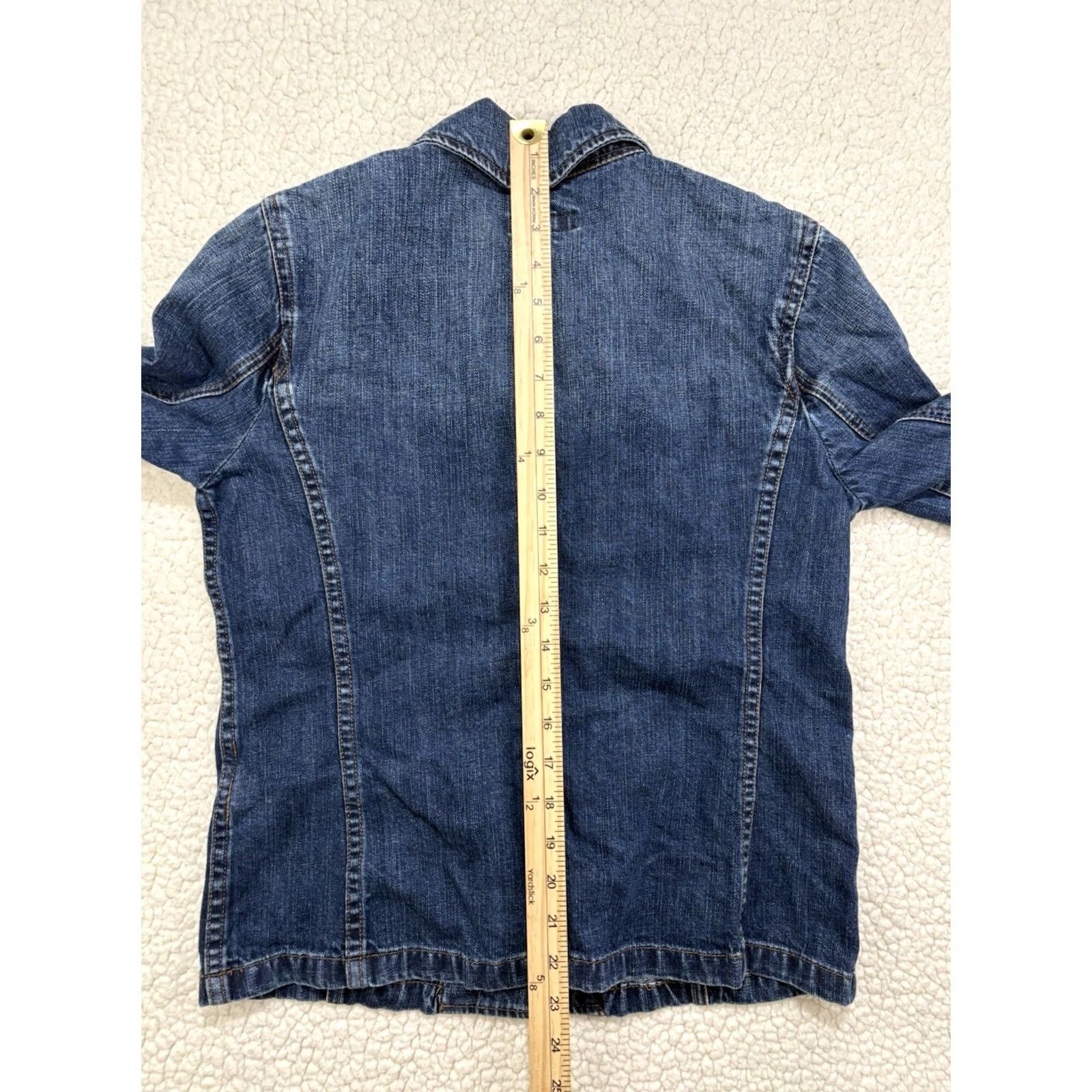 Ralph Lauren Ralph Lauren Jeans Co. Chore Denim Jacket S Jean Utility Pockets Elbow Patch Women Size 28" / US 6 / IT 42 - 8 Thumbnail