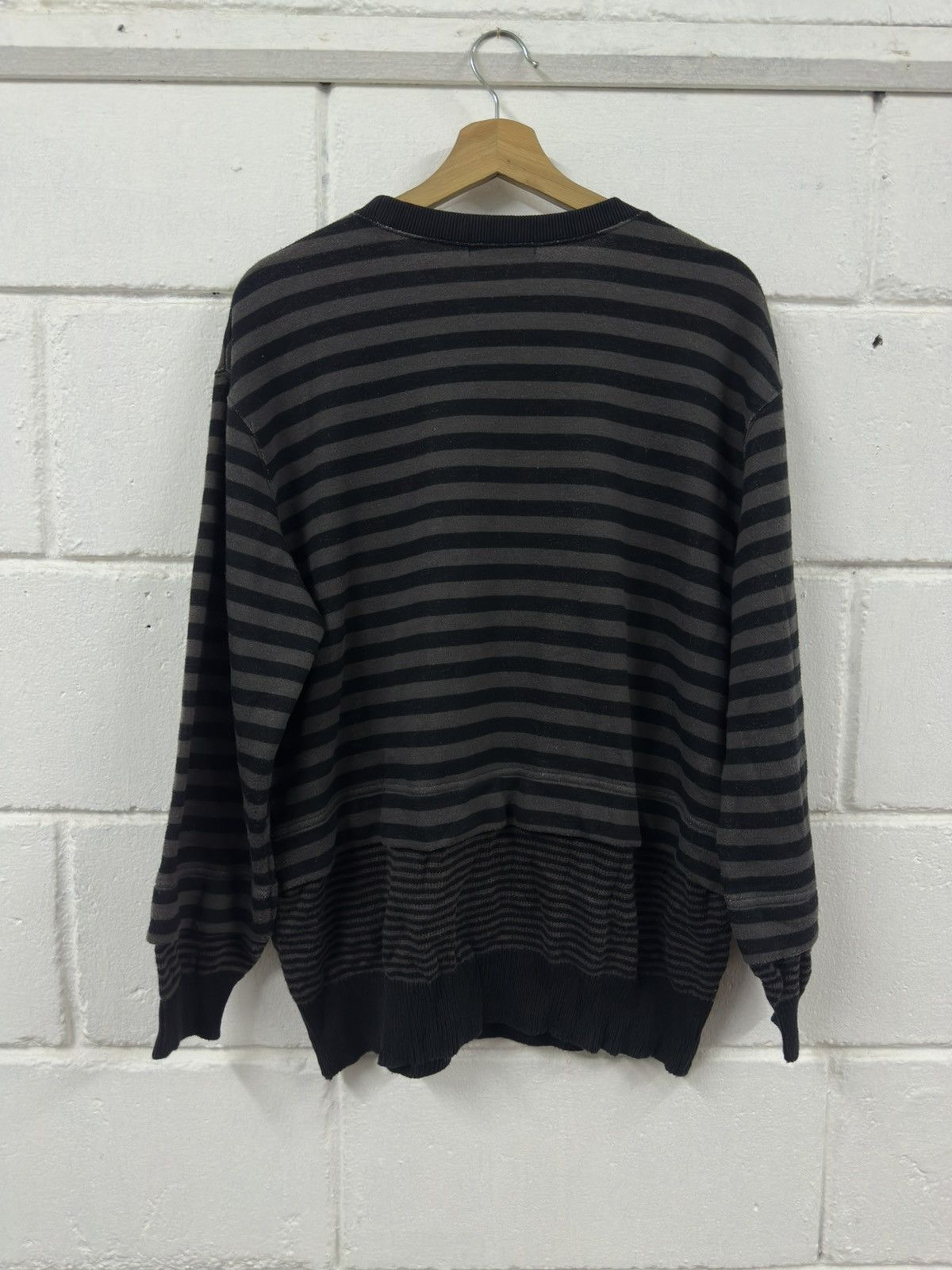 Ne-Net Ne-Net Issey Miyake Hybrid Stripe/Prisoner Sweater Size US M / EU 48-50 / 2 - 2 Thumbnail