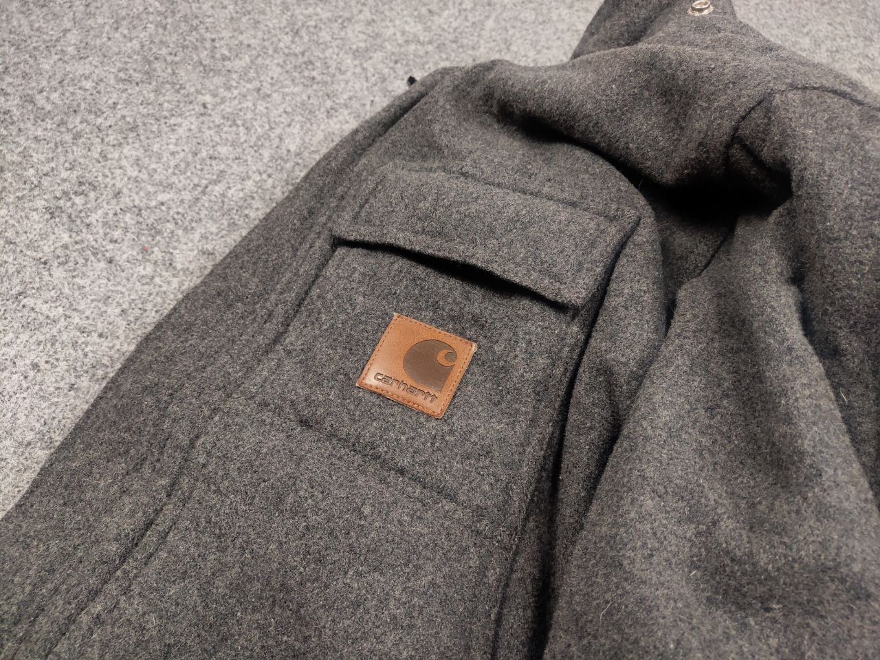 Carhartt Carhartt Wool Bray Logo Arctic Pocket Vintage coat Jacket Size US XL / EU 56 / 4 - 13 Thumbnail