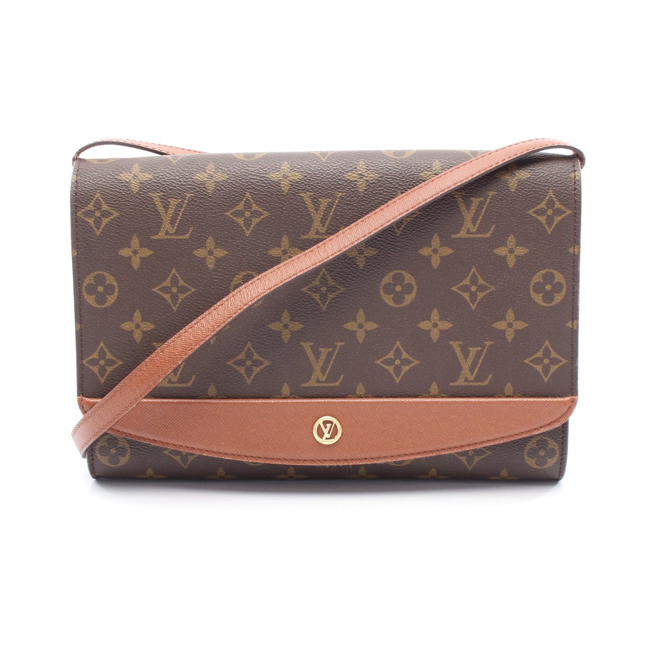 Louis Vuitton Bordeaux Monogram Shoulder Bag Leather Brown, Women's