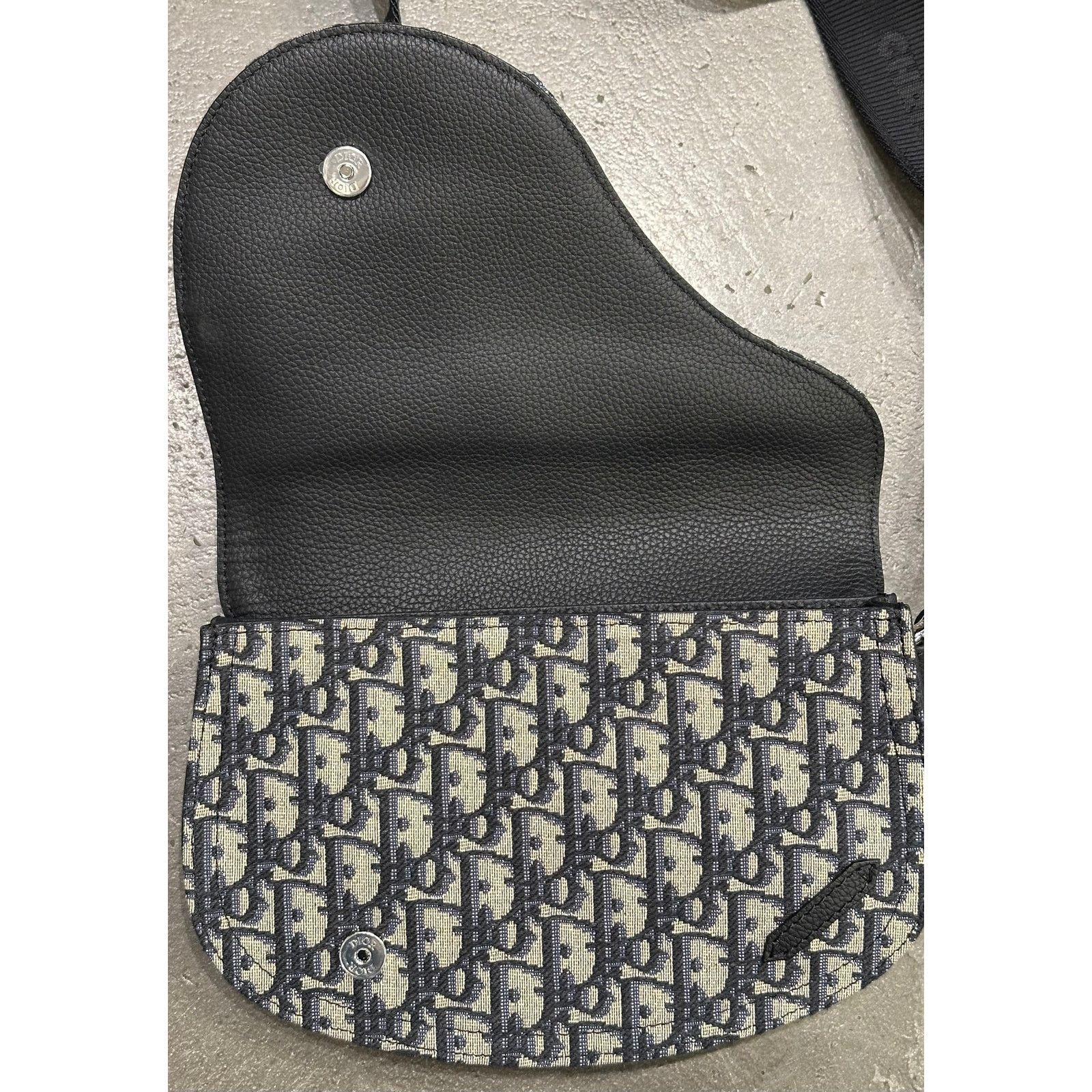 Dior 2021 Dior saddle messenger pouch in oblique jacquard Size ONE SIZE - 7 Thumbnail