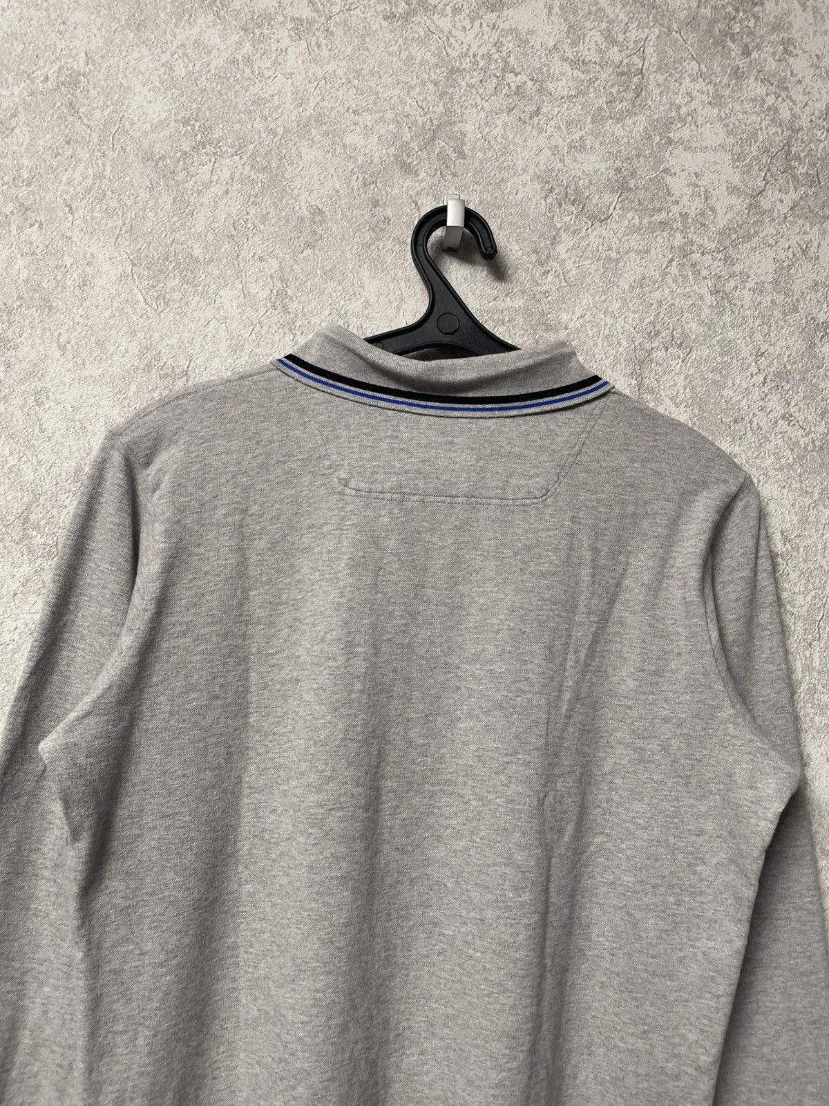 Diesel Vintage Diesel Metallic Logo Gray Long Sleeve Polo Shirt Size US L / EU 52-54 / 3 - 14 Thumbnail