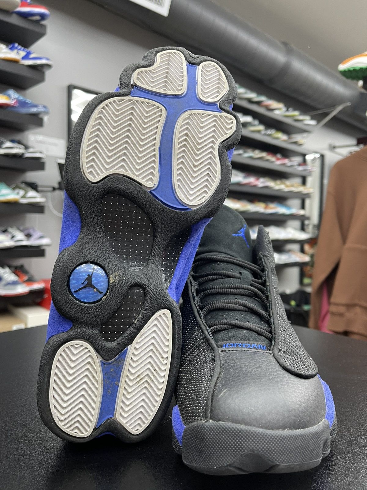 Jordan Brand Size 10.5 - Jordan 13 Black Hyper Royal Very Clean! Size US 10.5 / EU 43-44 - 10 Thumbnail