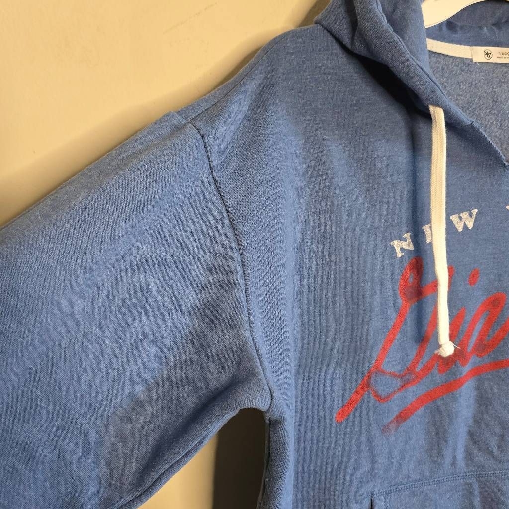 47 Brand Women’s Large '47 New York Giants Pullover Hoodie Royal Blue NFL Sweatshirt EUC Size M / US 6-8 / IT 42-44 - 13 Thumbnail