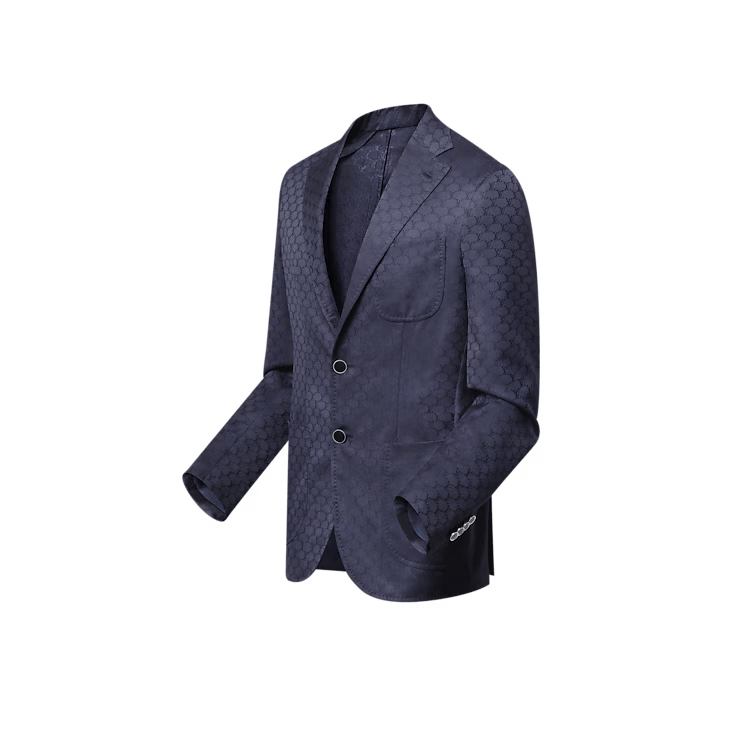 Louis Vuitton Napolitana Single-Breasted Jacket - 52 L Size 52L - 3 Thumbnail