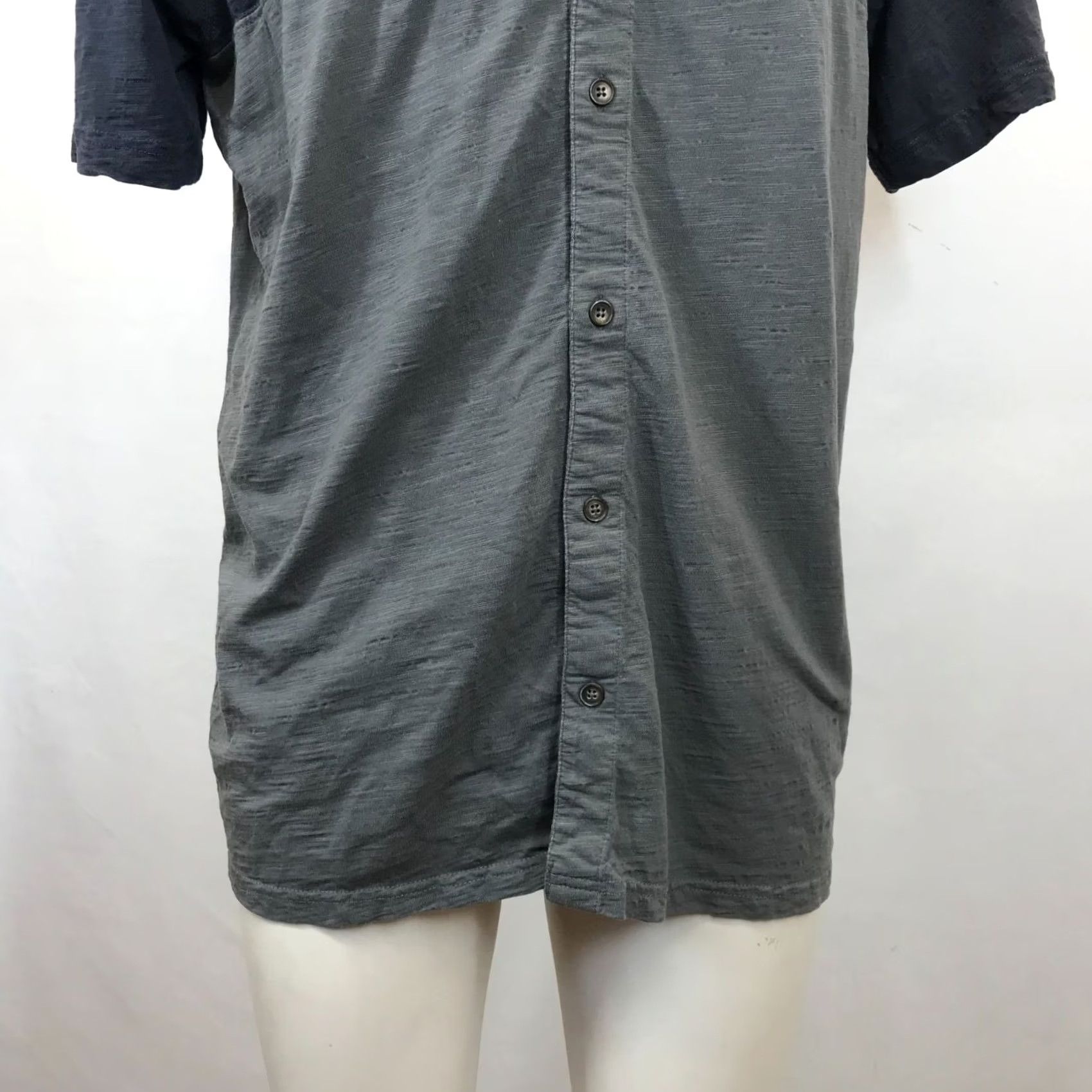 Prana PRANA MEN'S L GRAY SHORT SLEEVE BUTTON-UP ORGANIC COTTON SHIRT Size US L / EU 52-54 / 3 - 3 Thumbnail