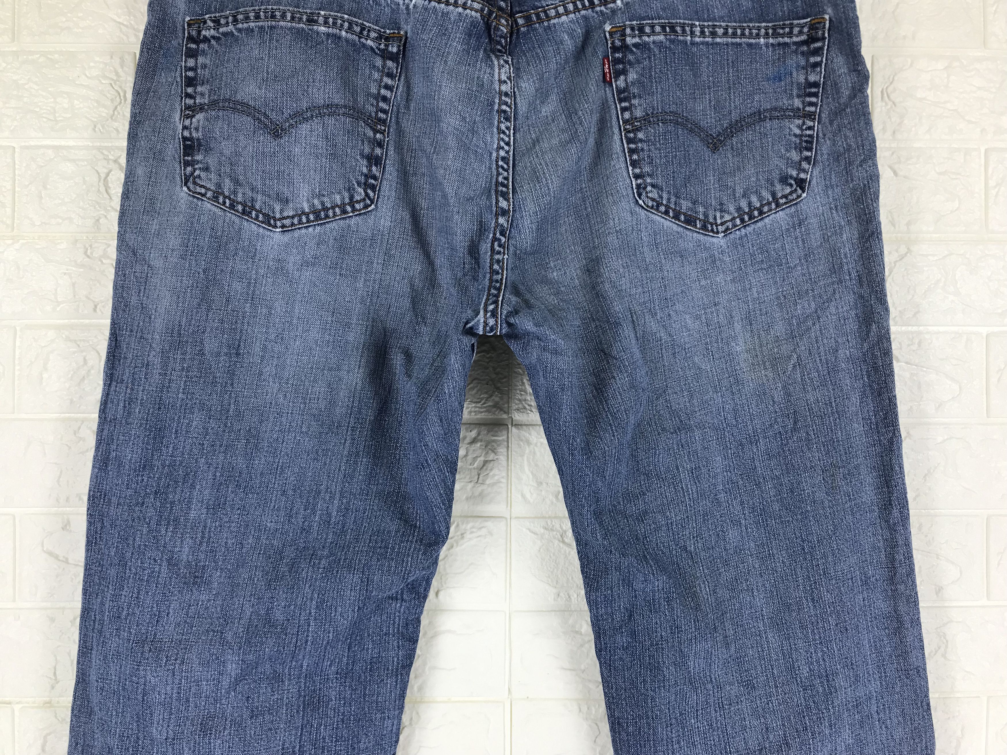 Levi's Vintage Levi's 559 Relaxed Straight Jeans Blue Washed Denim Size US 42 / EU 58 - 7 Thumbnail