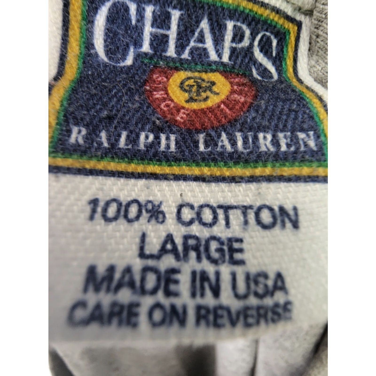 Ralph Lauren VINTAGE Ralph Lauren USA Oars Spell Out Logo T Shirt Mens L Chaps Distressed Crew Neck Short Sleeve 90s Polo Ralph Lauren Graphic Print Size US L / EU 52-54 / 3 - 5 Thumbnail