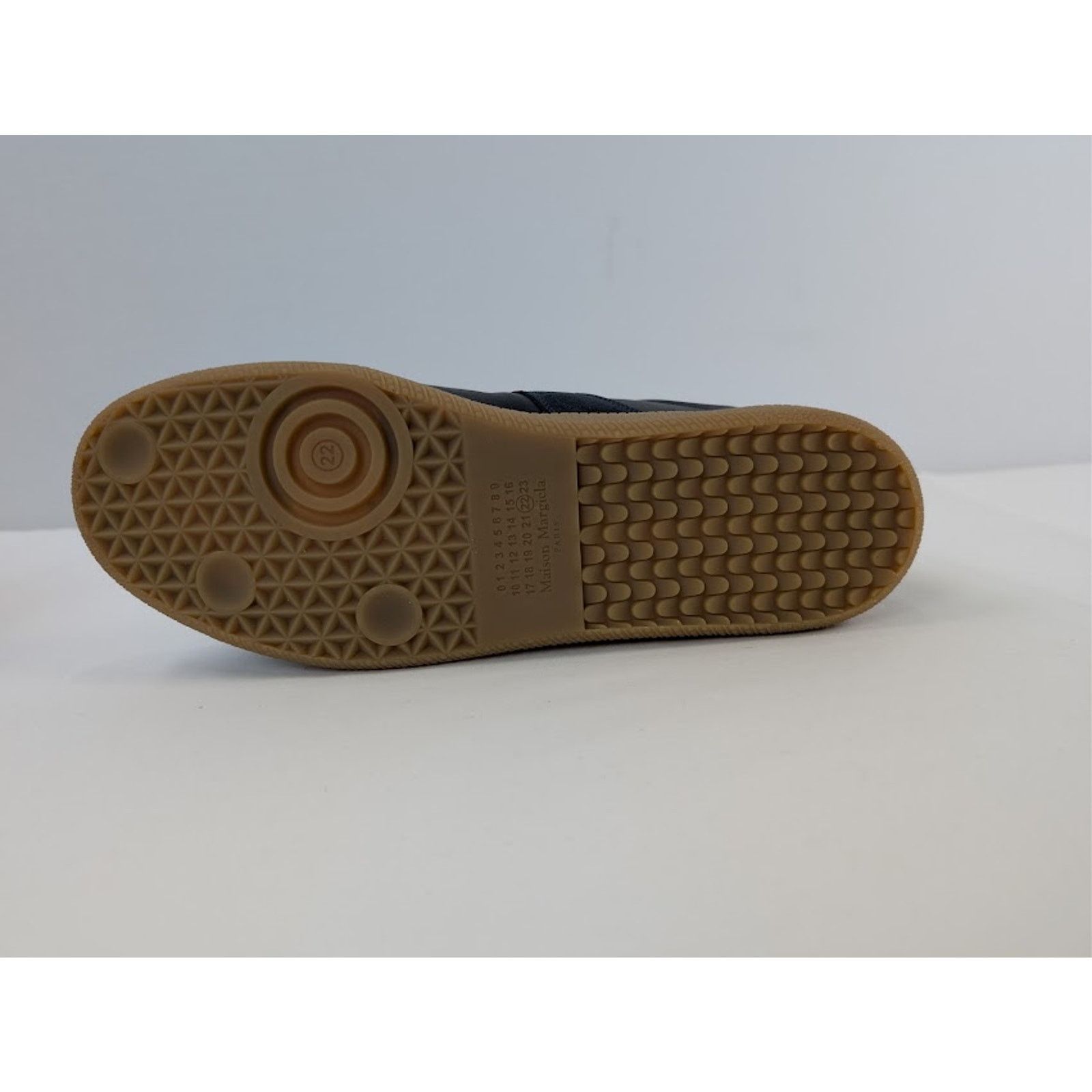 Maison Margiela o1rshd1 Q:2 / Leather-Suede Replica Sneakers Dark Navy Blue Size US 11 / EU 44 - 12 Thumbnail