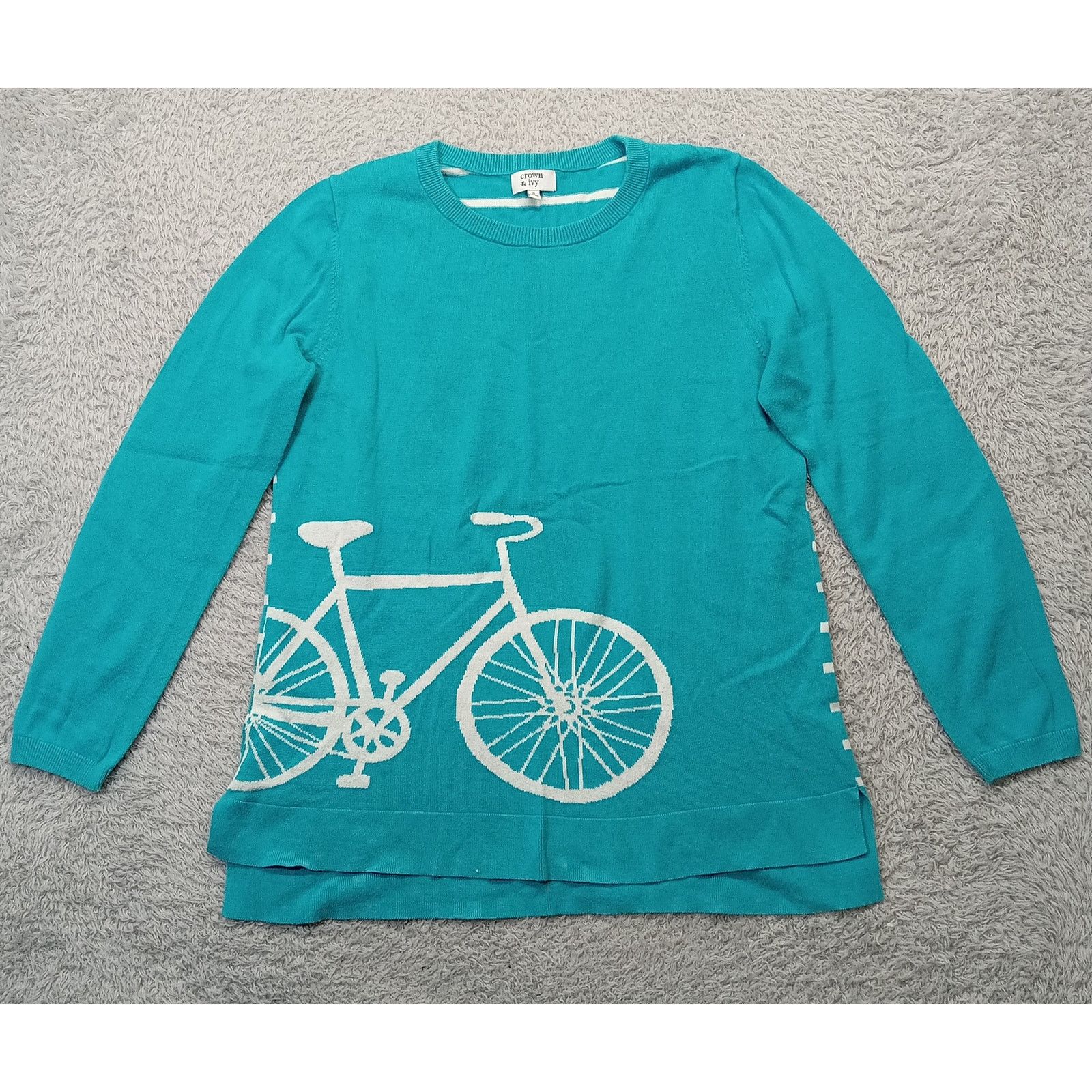 & Other Stories Crown & Ivy Sweater S Women's Long Sleeve Bicycle Cotton Size S / US 4 / IT 40 - 1 Thumbnail