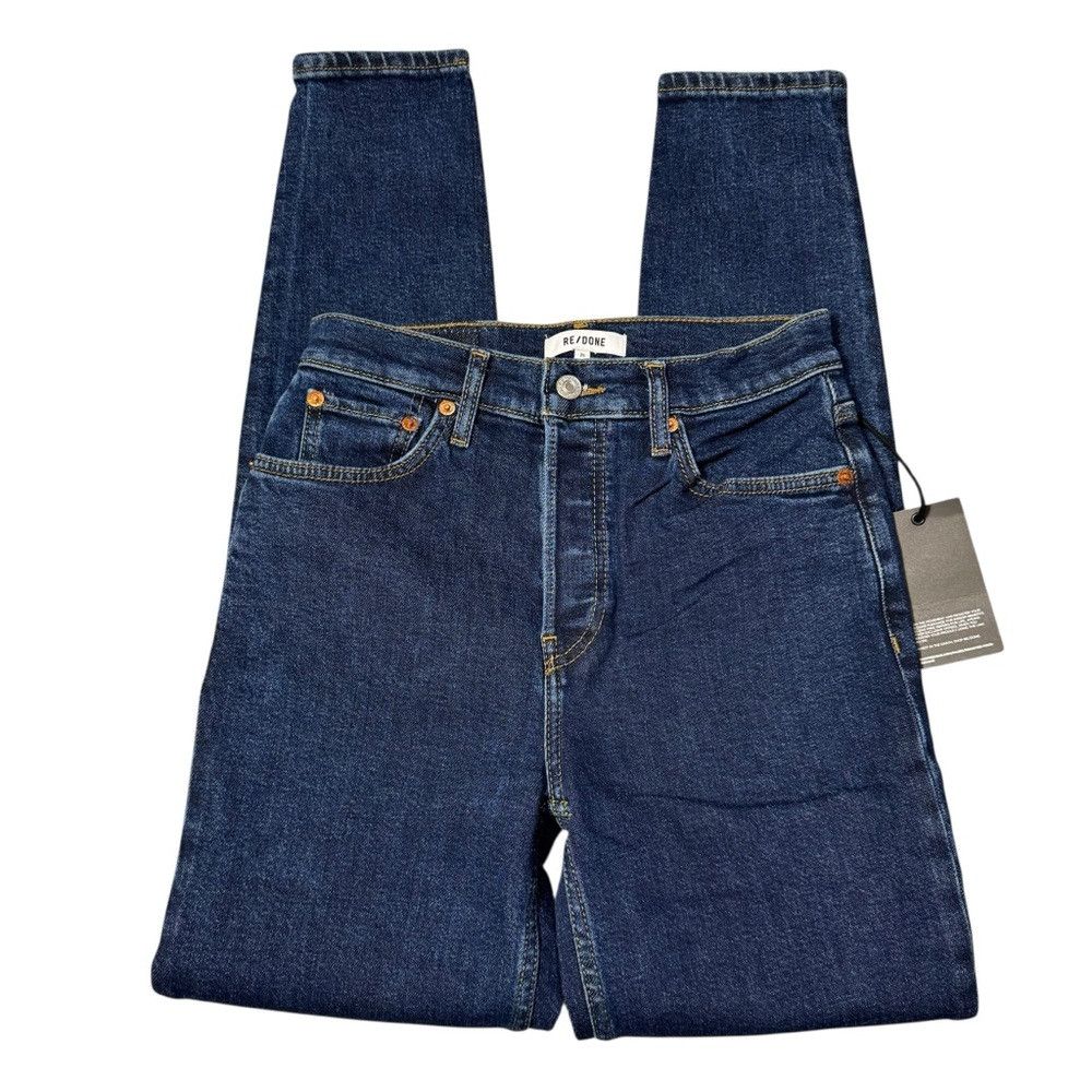 RE/DONE NWT New $275 RE/DONE High Rise Skinny Jeans in Dark Rinse S Size 25" / US 0 / IT 36 - 4 Thumbnail