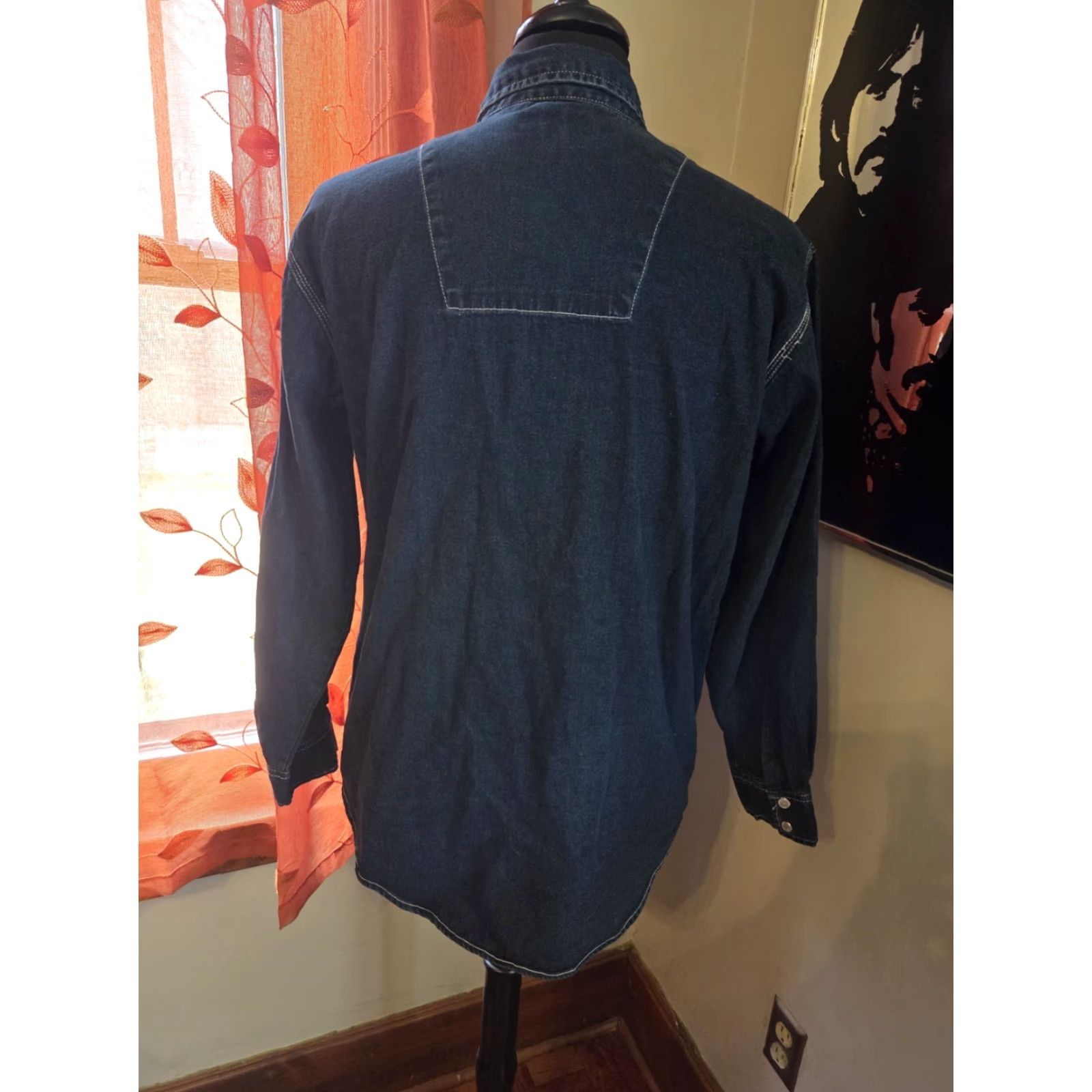 Route 66 VINTAGE Route 66 Mens Shirt Denim Size M Western Workwear Pearl Snap Pockets Size US M / EU 48-50 / 2 - 6 Thumbnail