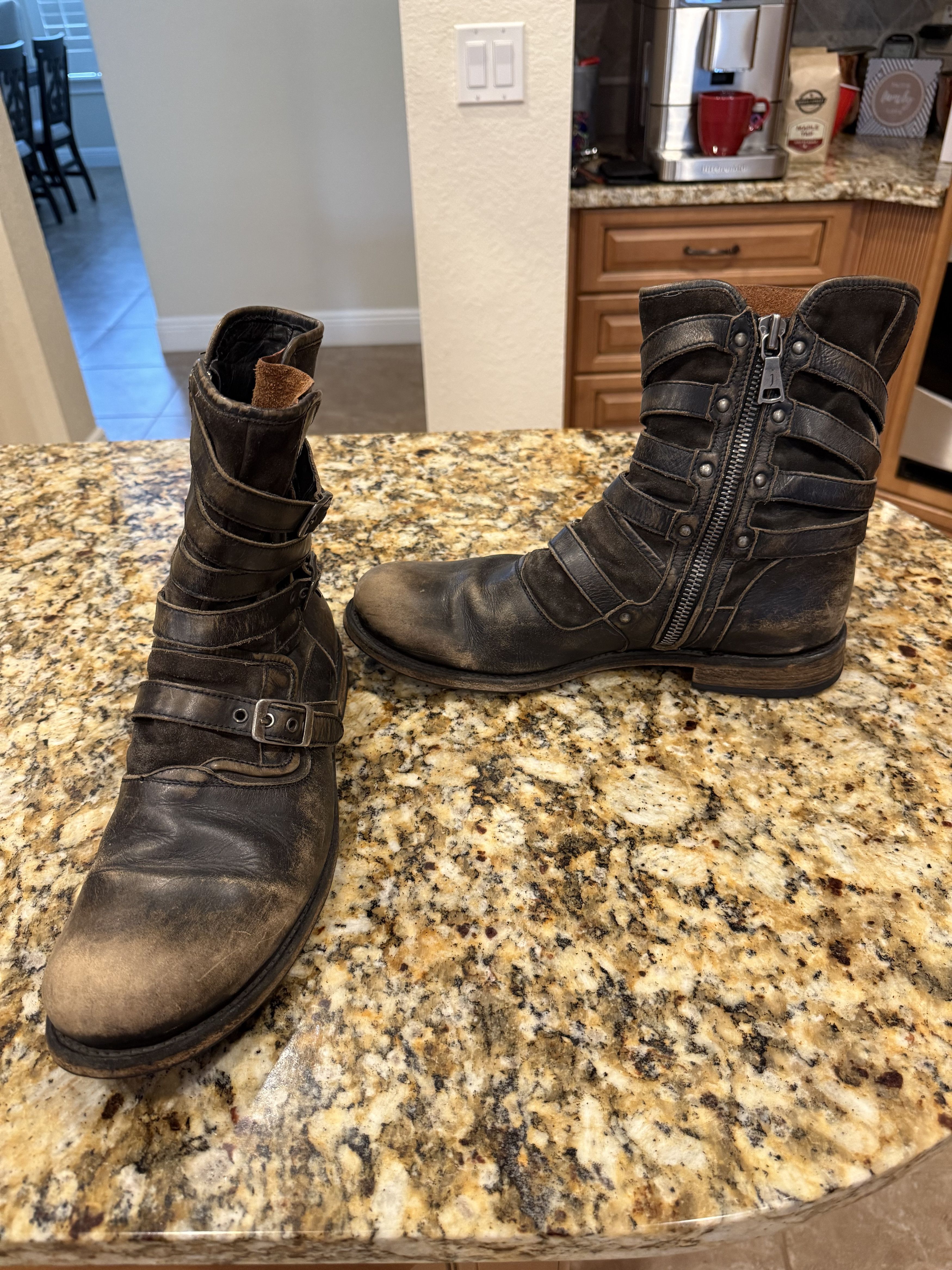John Varvatos Triple Buckle Engineer Boot Size US 10 / EU 43 - 4 Thumbnail