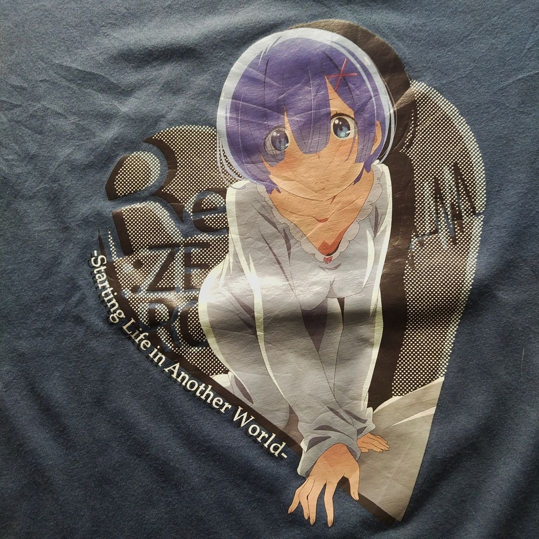 Anime Re Zero "Rem" Official Anime Tees Merch Size US M / EU 48-50 / 2 - 2 Thumbnail