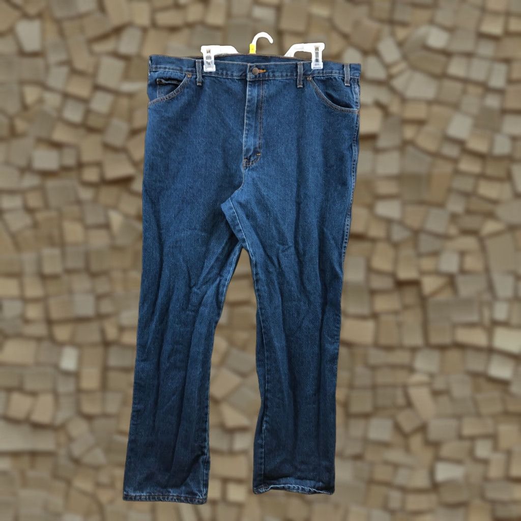 Dickies Dickies Jeans 42x34 Regular Fit Dark Wash Blue Denim Mens Straight Leg Mid Rise Size US 42 / EU 58 - 1 Thumbnail