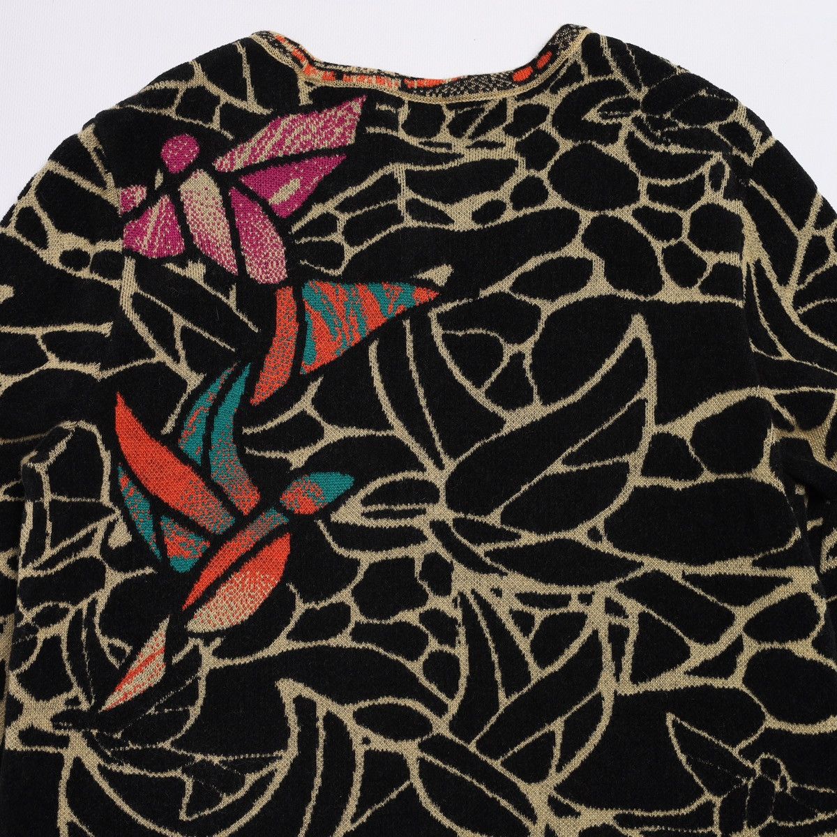 Other Ivko Jacquard Pattern Cardigan Wool Sweater Size XS / US 0-2 / IT 36-38 - 14 Thumbnail