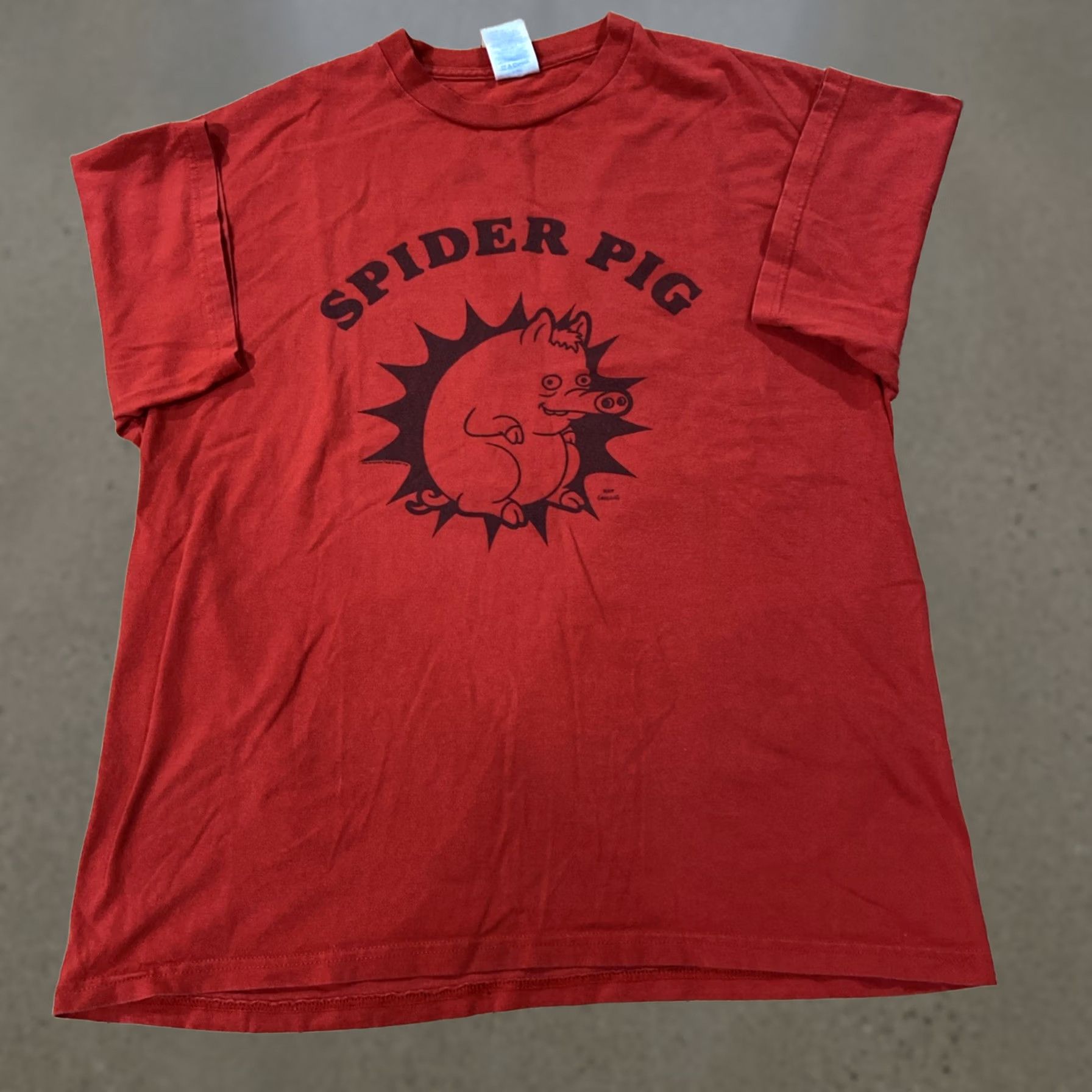Vintage The Simpsons Movie Spider Pig Shirt Matt Groening 2007 Fox Large T-Shirt Red Mens L Size US L / EU 52-54 / 3 - 1 Thumbnail