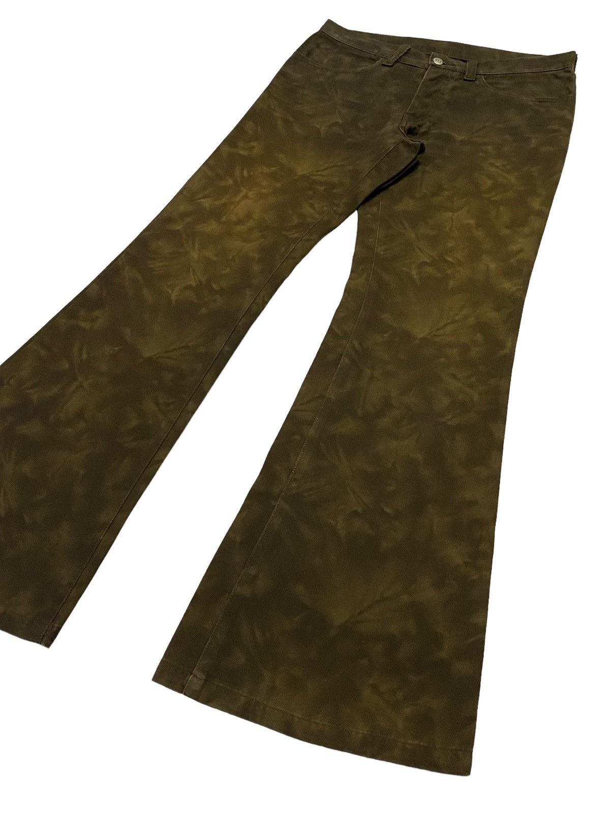 Tornado Mart Rare‼️Vintage Tornado Mart flare Brown Pants Size US 31 - 20 Thumbnail