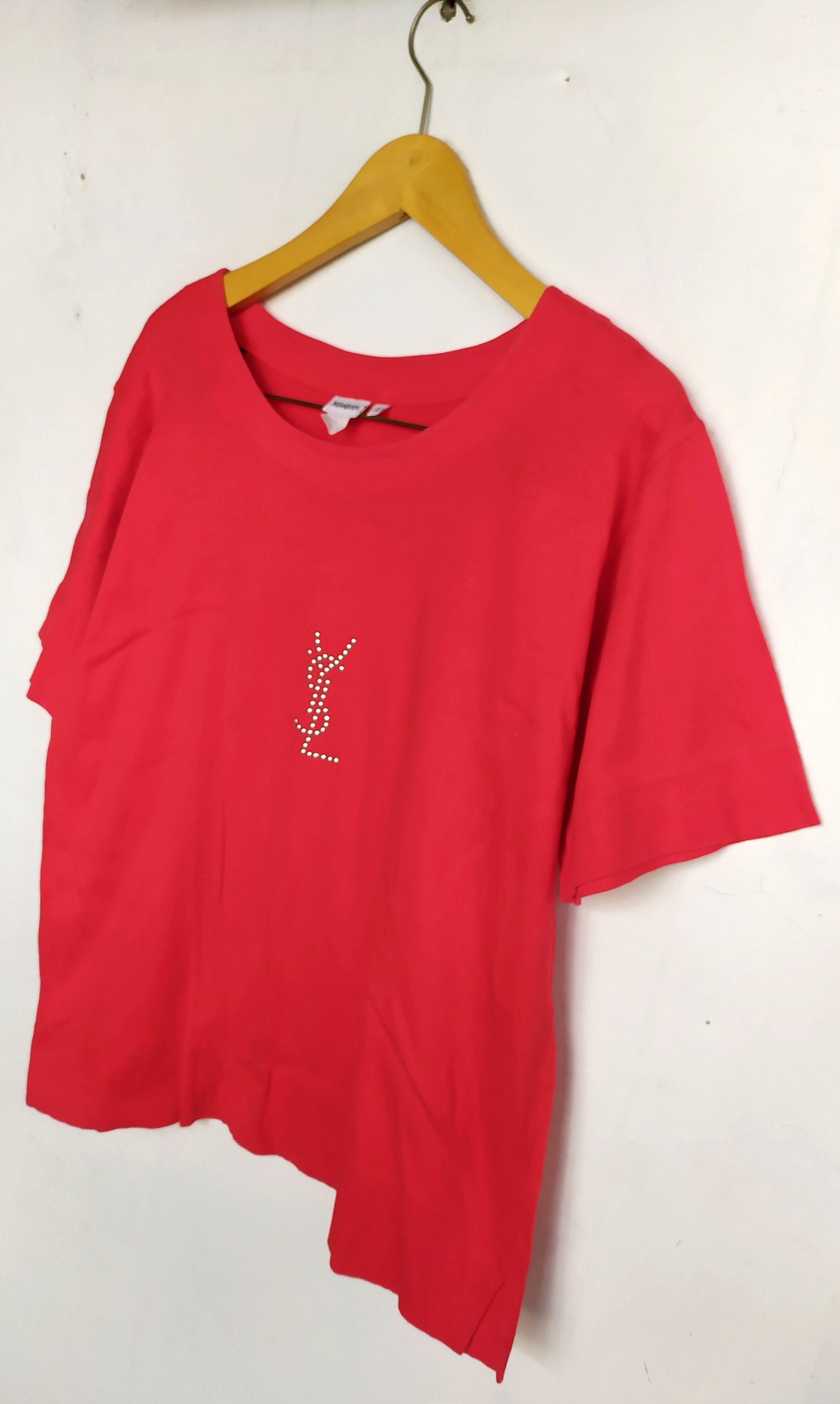 Yves Saint Laurent Vtg YVES SAINT LAUREN big logo unisex tee size L Size L / US 10 / IT 46 - 4 Thumbnail