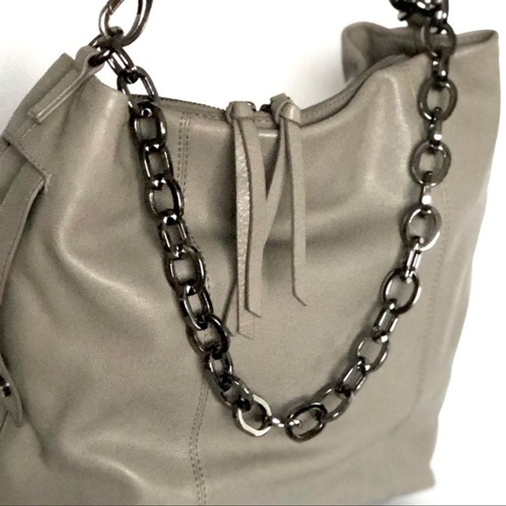 Other Kooba Dante Hobo Grey Crossbody Handbag Leather Size ONE SIZE - 3 Thumbnail