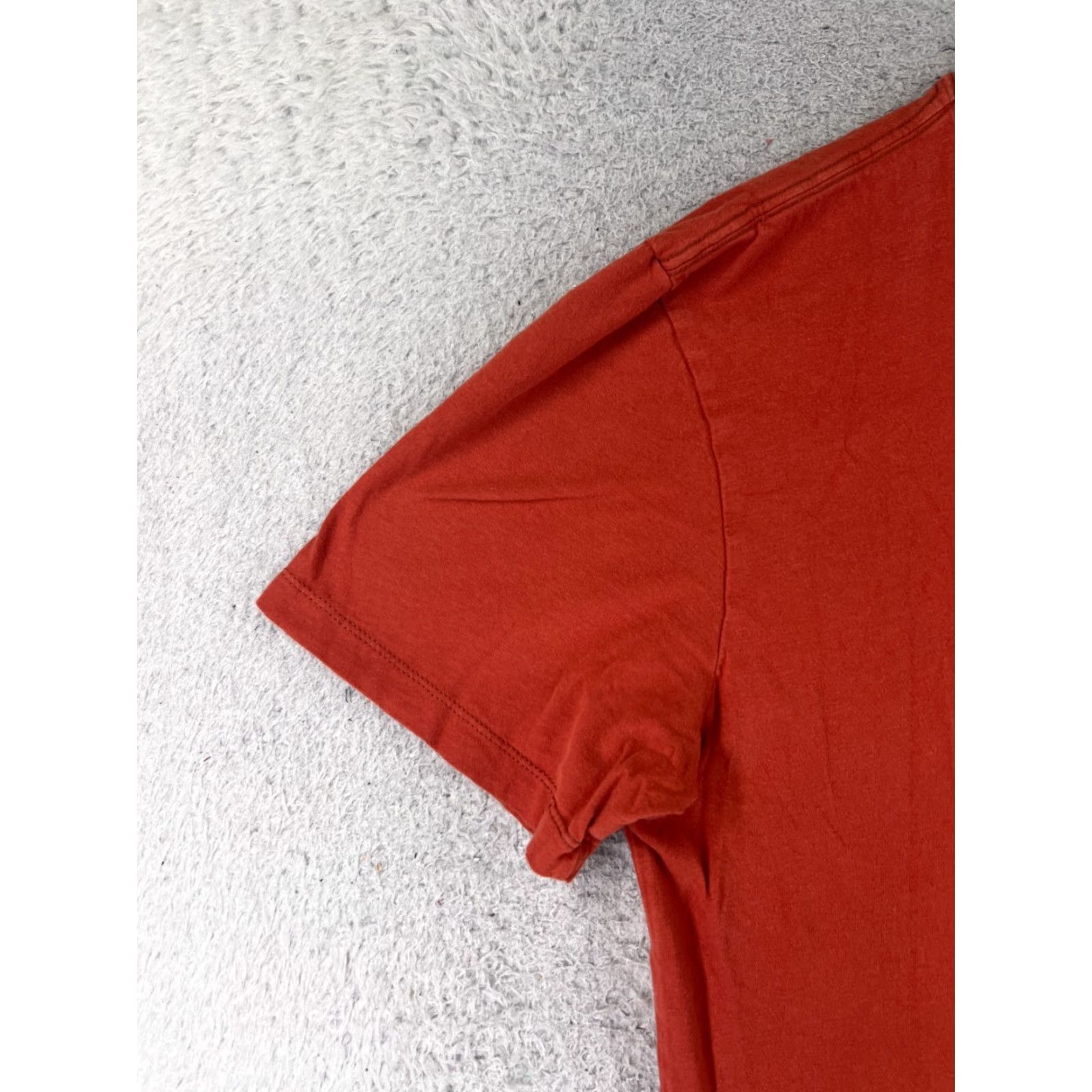 The North Face The North Face Shirt Men L Orange Short Sleeve Crew Neck 100% Cotton Hike Logo Size US L / EU 52-54 / 3 - 3 Thumbnail