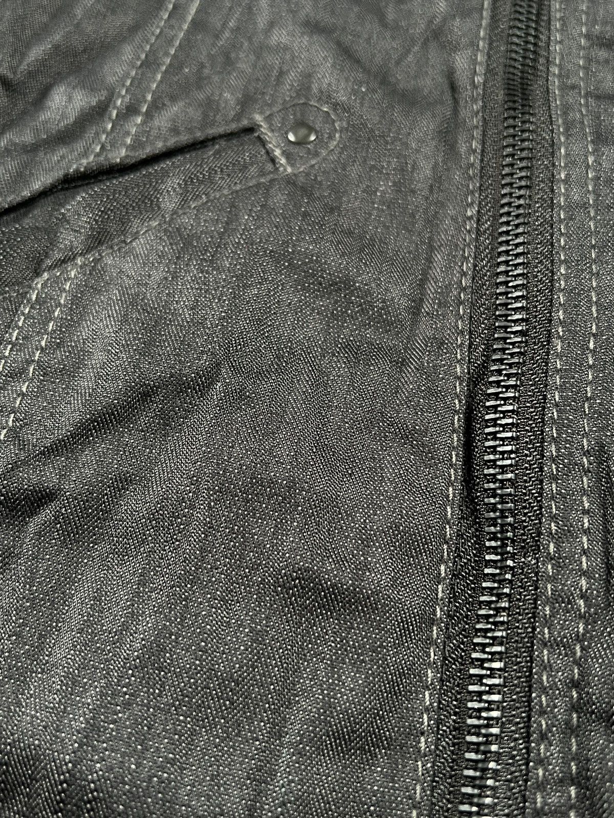 Issey Miyake 1990 Tete Homme Herringbone Twill Wrinkle Zipper Jacket Size US S / EU 44-46 / 1 - 5 Thumbnail