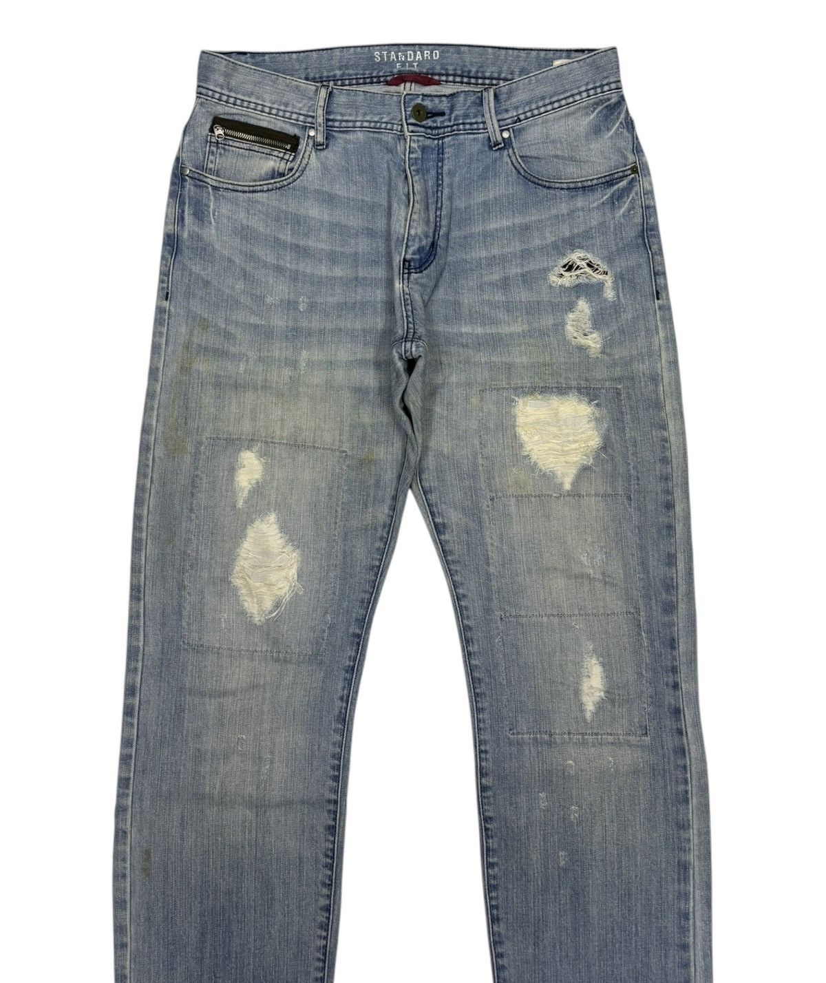 Japanese Brand × Vintage Vintage Japanese Brand Confirm Standard Fit Patchwork Jeans Size US 32 / EU 48 - 3 Thumbnail