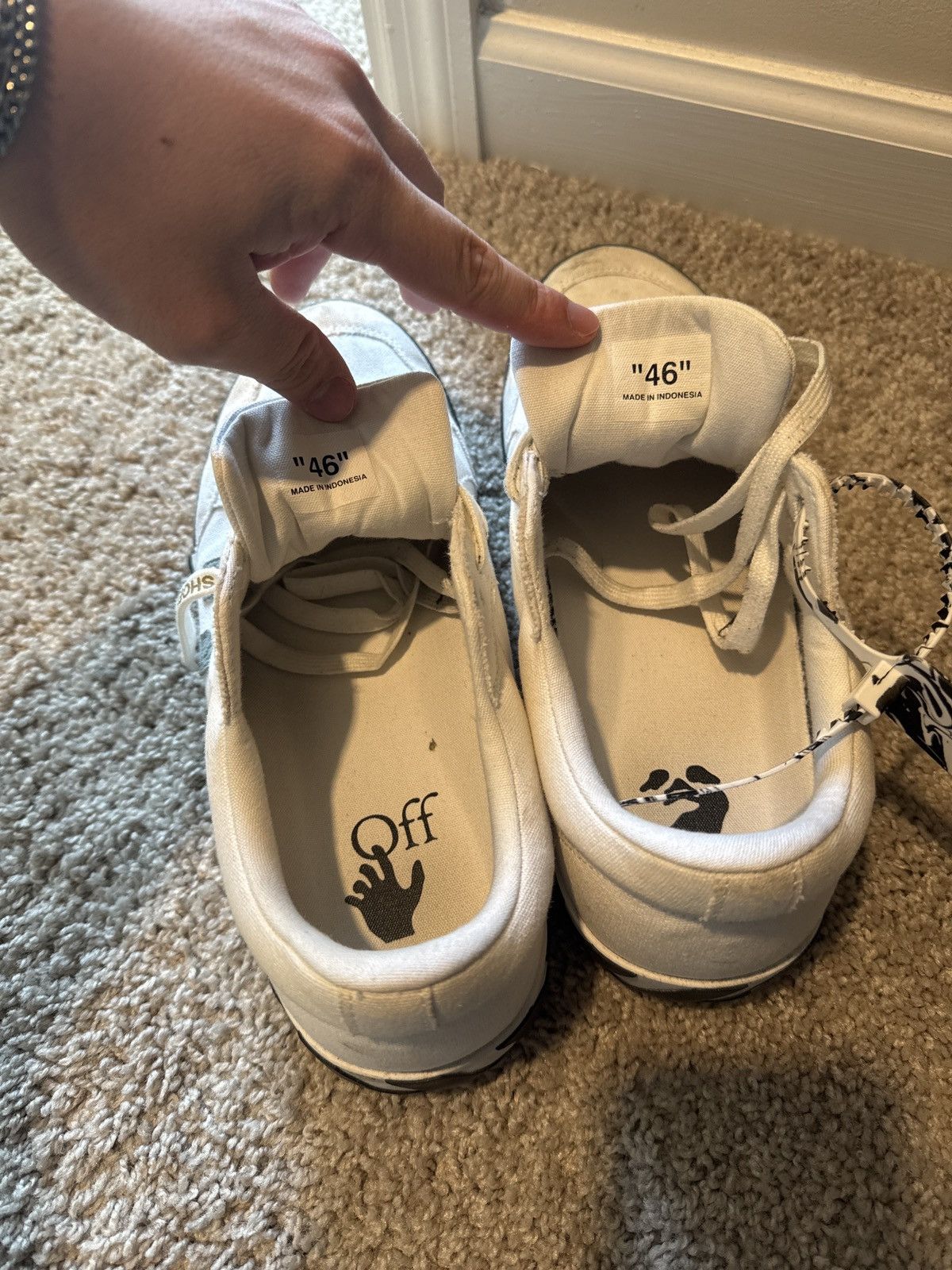 Off-White Off White Vulcanized Low Size US 12 / EU 45 - 4 Thumbnail