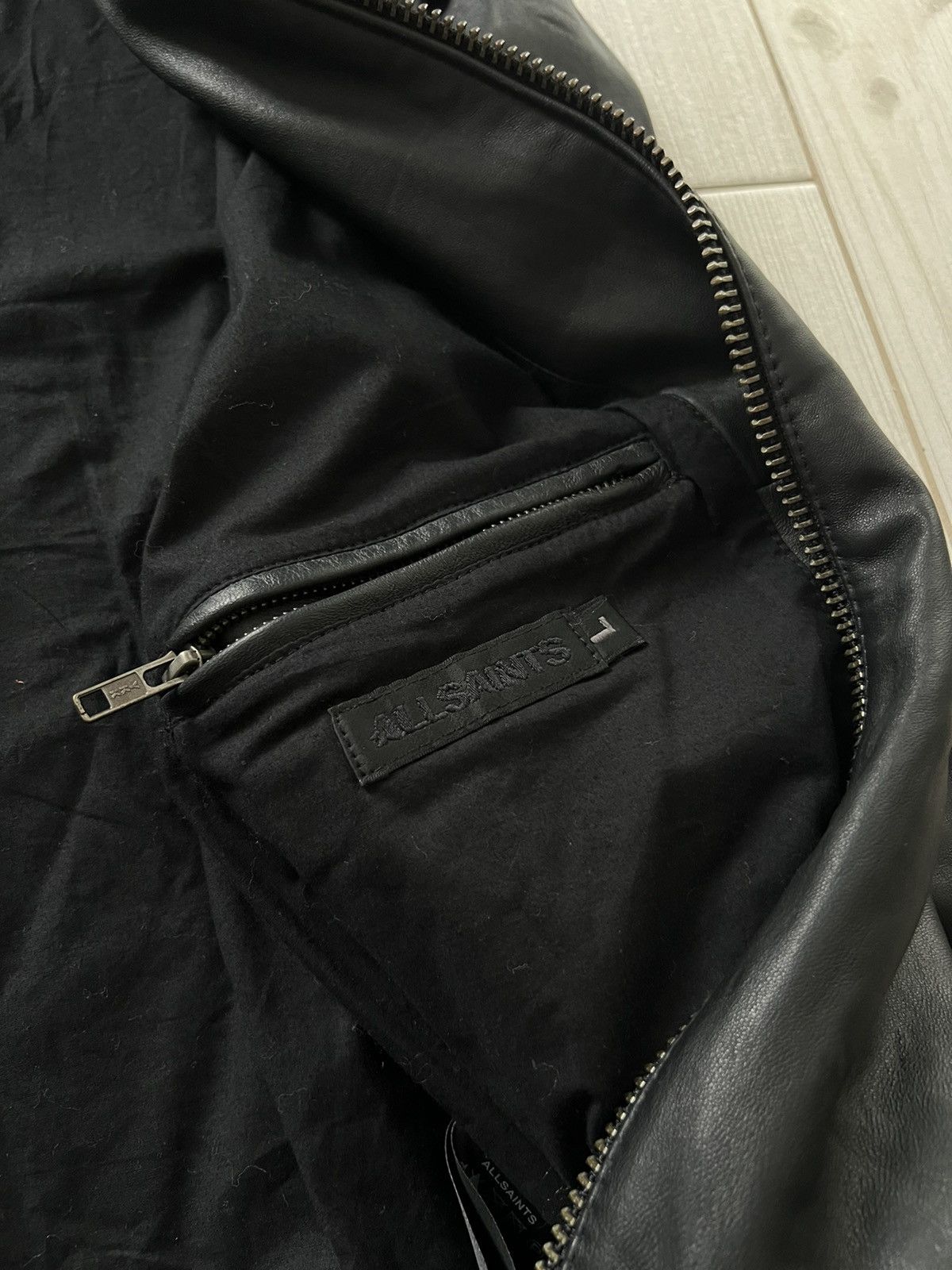 Allsaints All Saints Ramones Leather RARE Avant Garde Y2K Jacket large Size US L / EU 52-54 / 3 - 23 Thumbnail