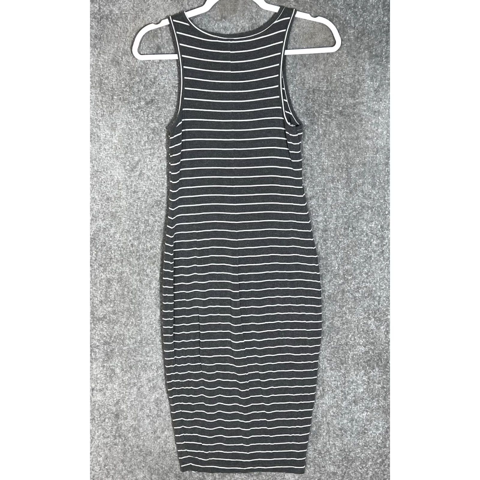grey and white striped bodycon dress Marine Layer Midi Womens Size M Gray Modal Stretch Dress Color:Butter Yellow girls-farah Pair it with sandals Customized Dusty Blue Ball