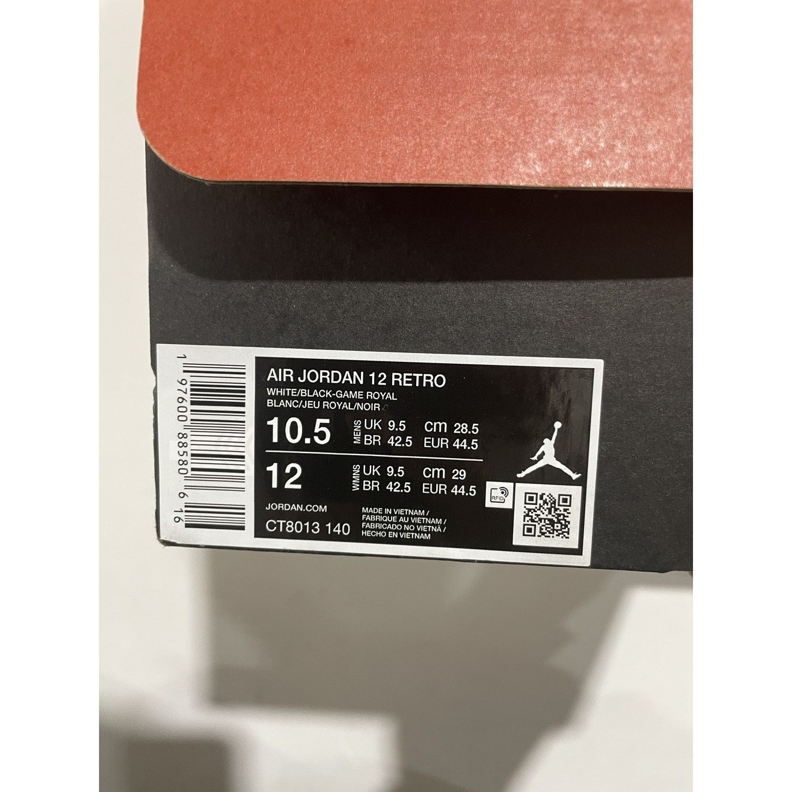 Jordan Brand JORDAN 12 RETRO BLUEBERRY SIZE 10.5 PREOWNED Size US 10.5 / EU 43-44 - 7 Thumbnail