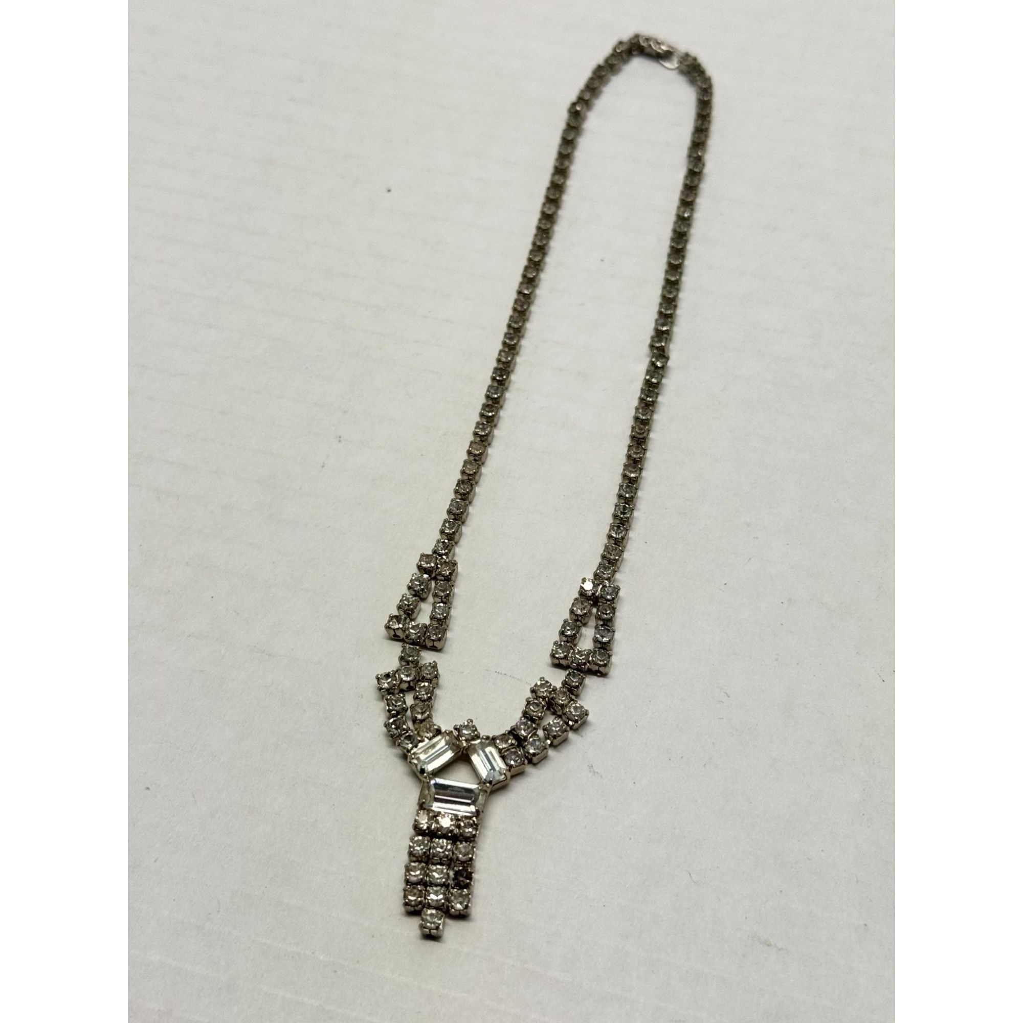 Vintage Vintage glass rhinestone collar necklace Size ONE SIZE - 4 Thumbnail