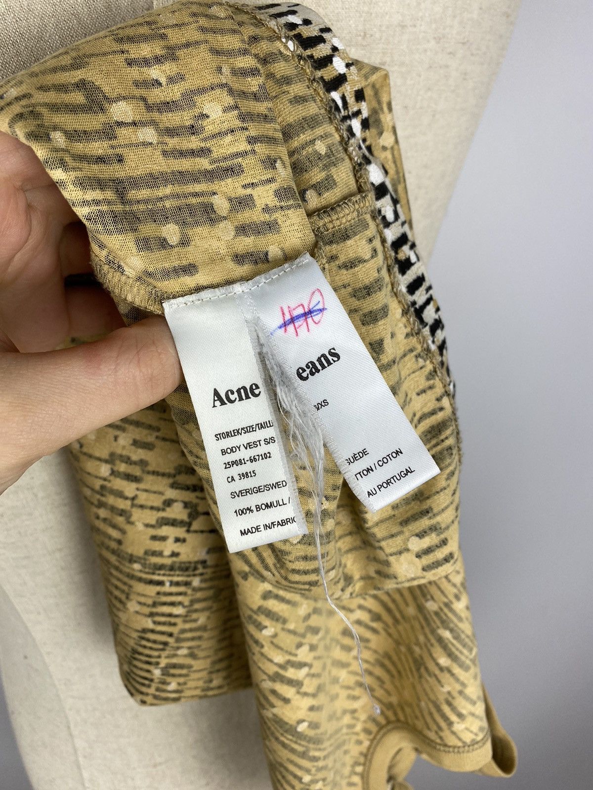 Acne Studios Acne Jeans ladies patterned body vest sleeveless tank top Size XS / US 0-2 / IT 36-38 - 12 Thumbnail