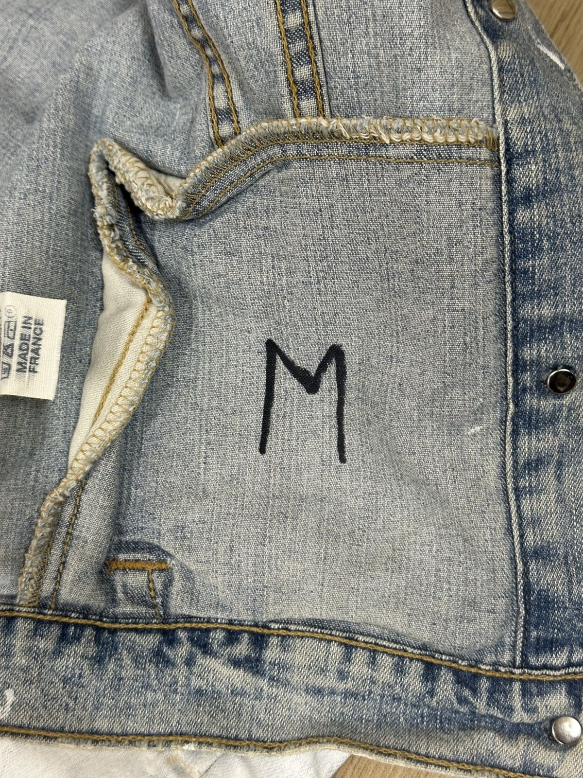 Maison Margiela AW99 Painted Denim Jacket Size US S / EU 44-46 / 1 - 3 Thumbnail